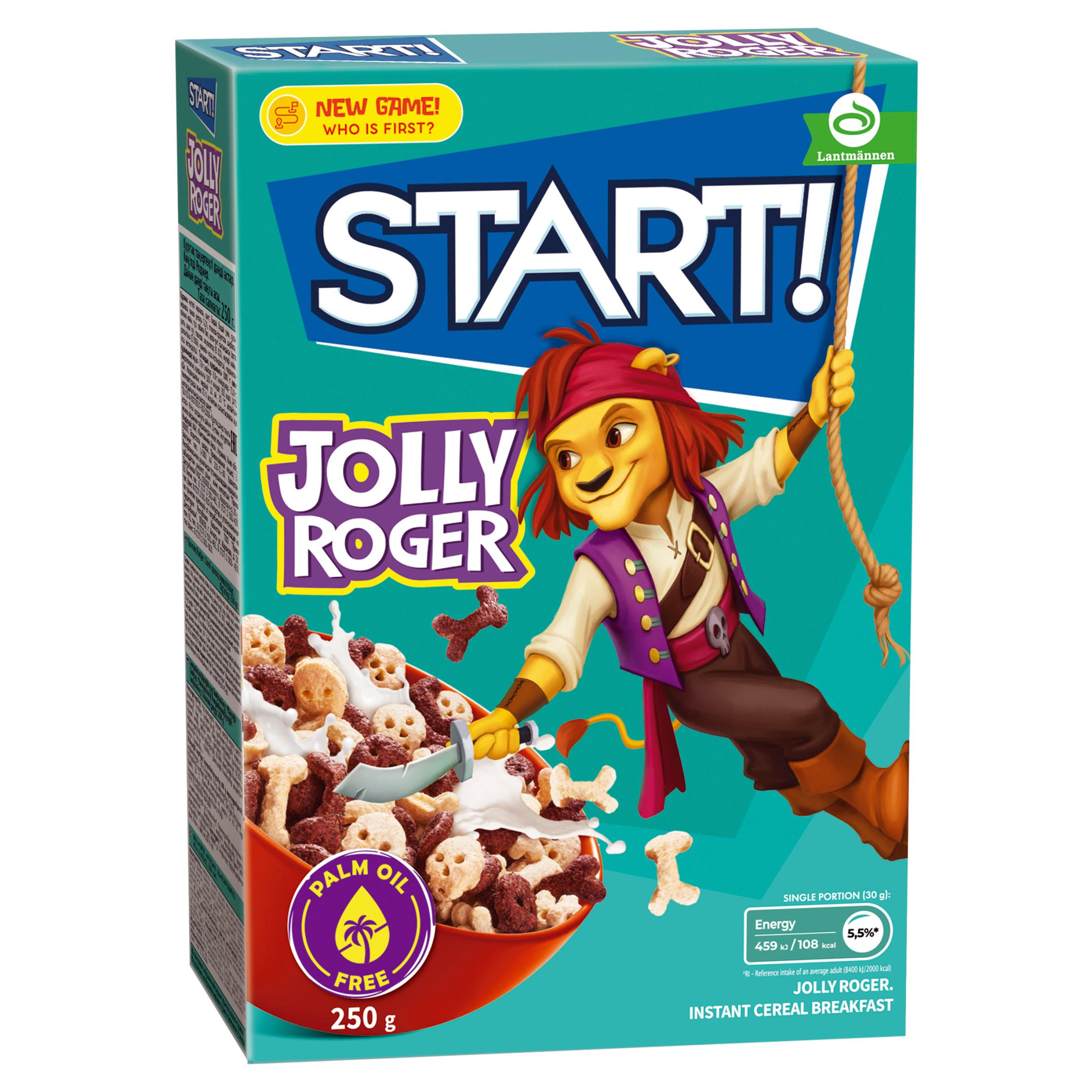 Start! Jolly Roger Instant Cereal Breakfast 250g, folic acid free