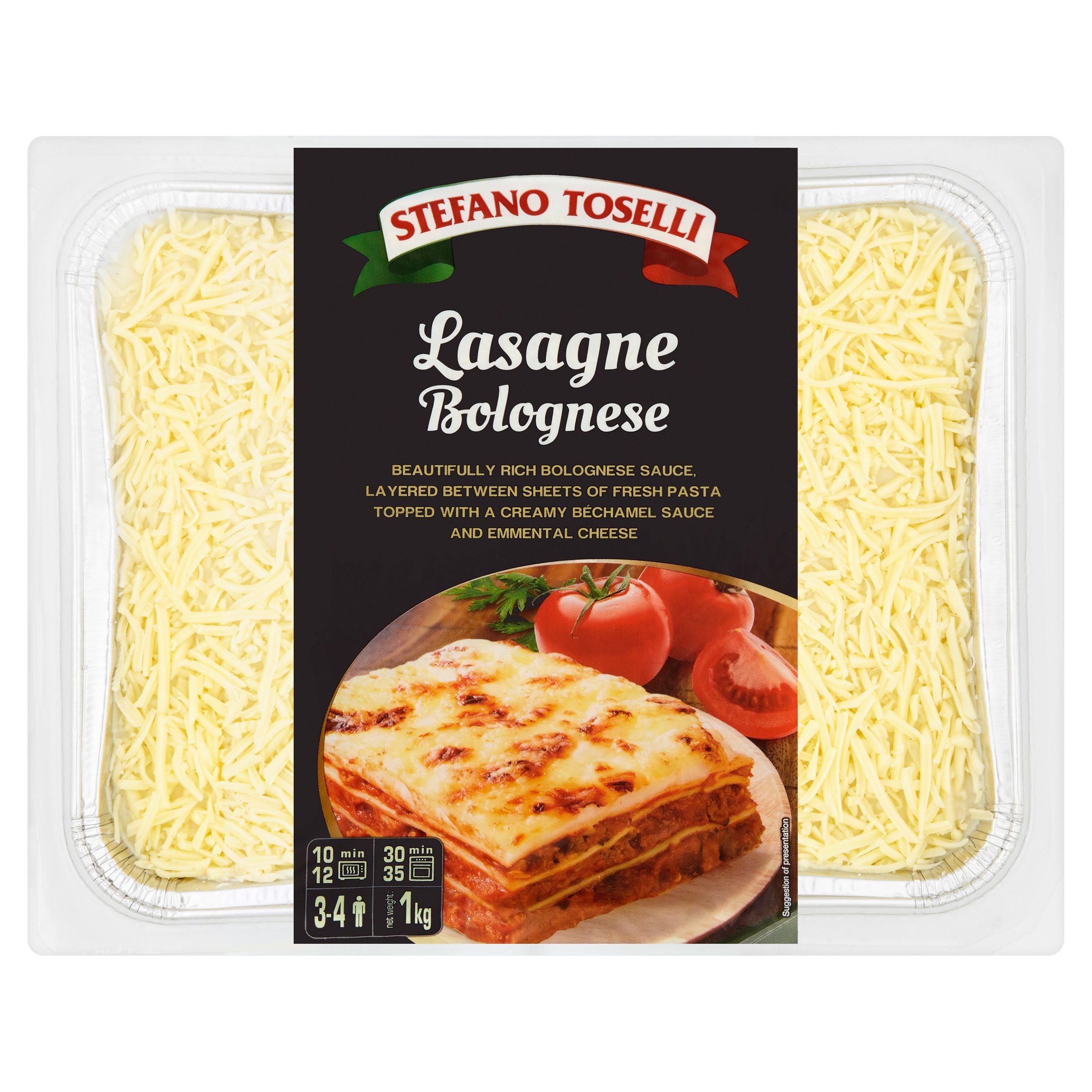Stefano Toselli Lasagne Bolognese 1kg | Chilled Ready Meals & Snacks |  Iceland Foods