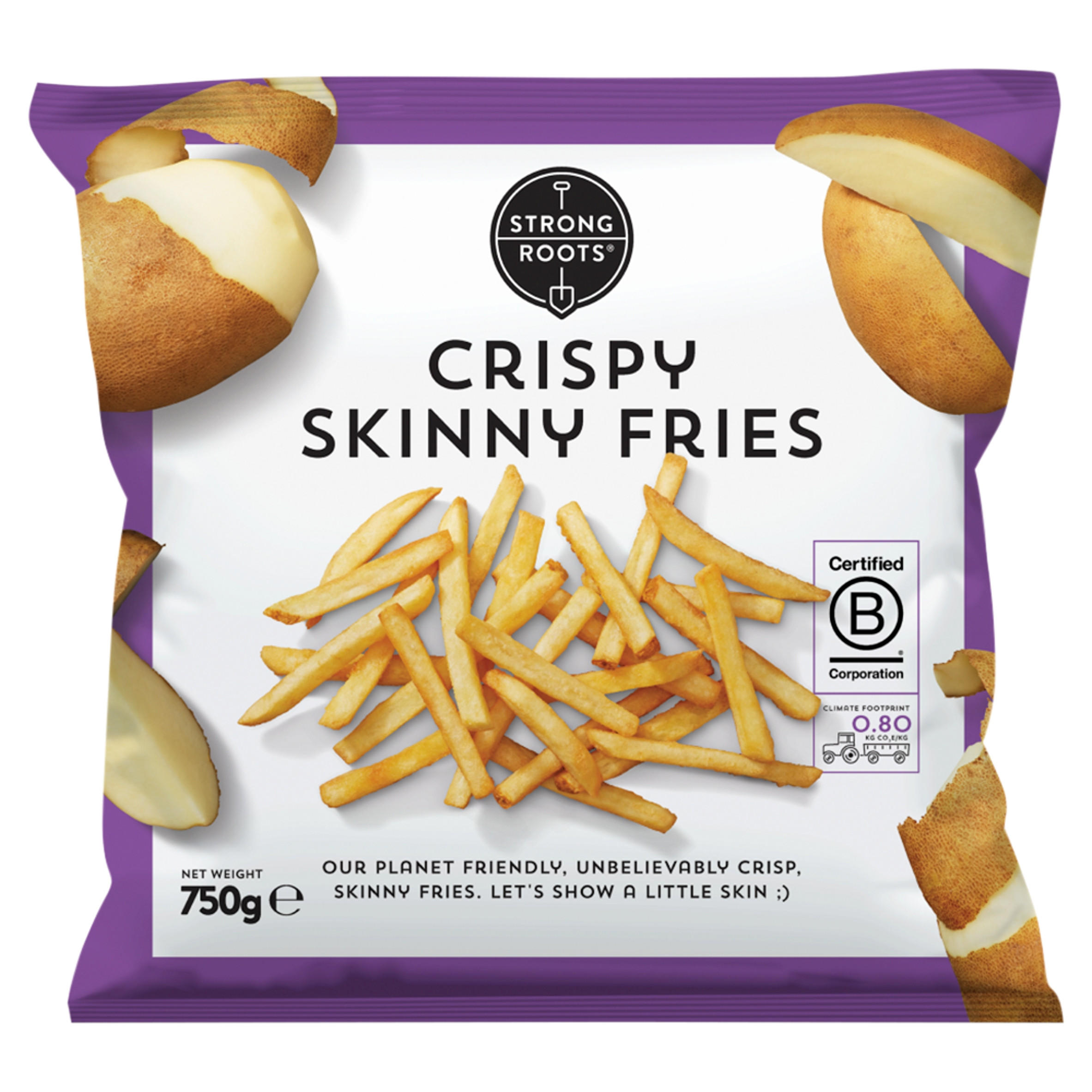Strong Roots Crispy Skinny Fries 750g Fruit & Veg Iceland Foods