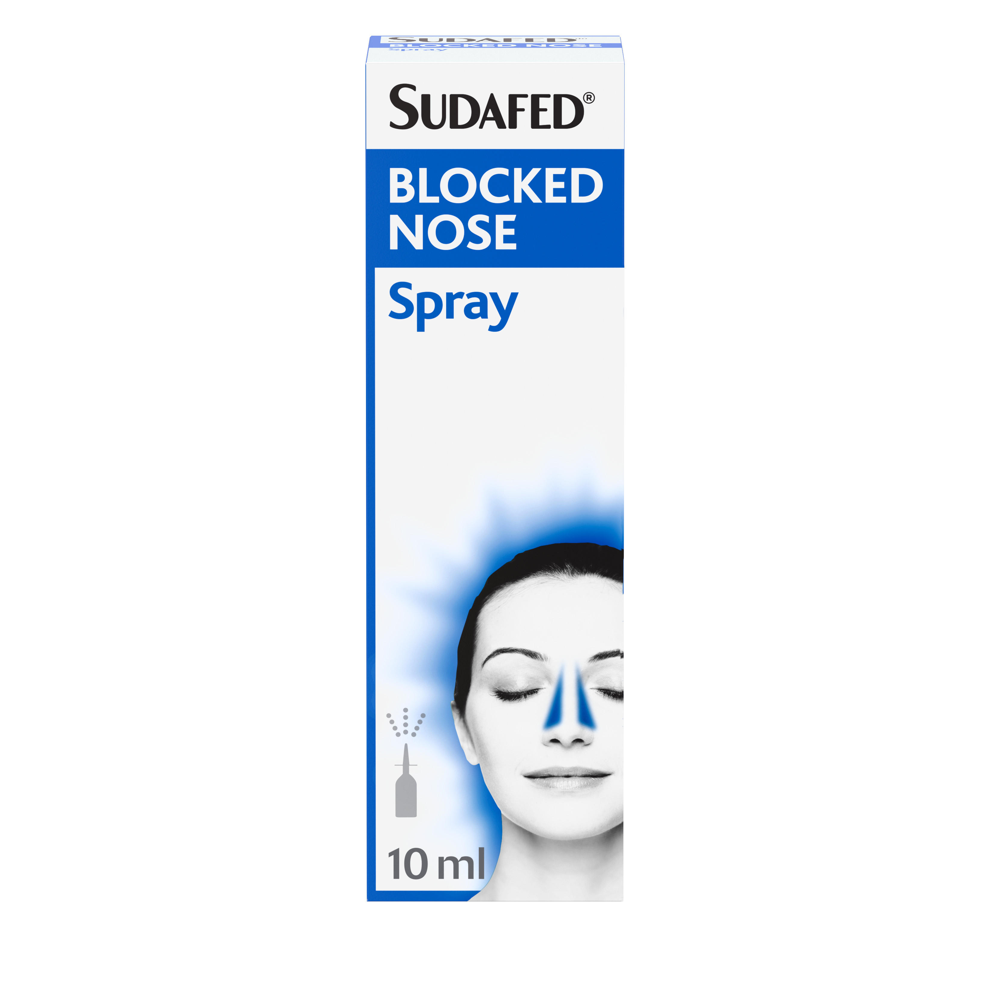 Sudafed Blocked Nose Spray 10ml | Medicines | Iceland Foods