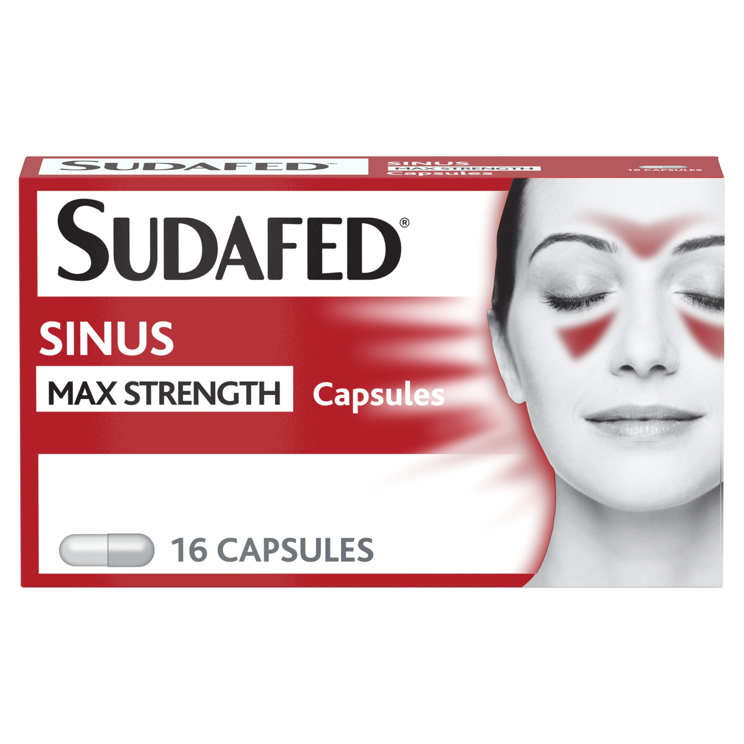 Congestion & Headache Relief Max Strength Capsules Pack of 16