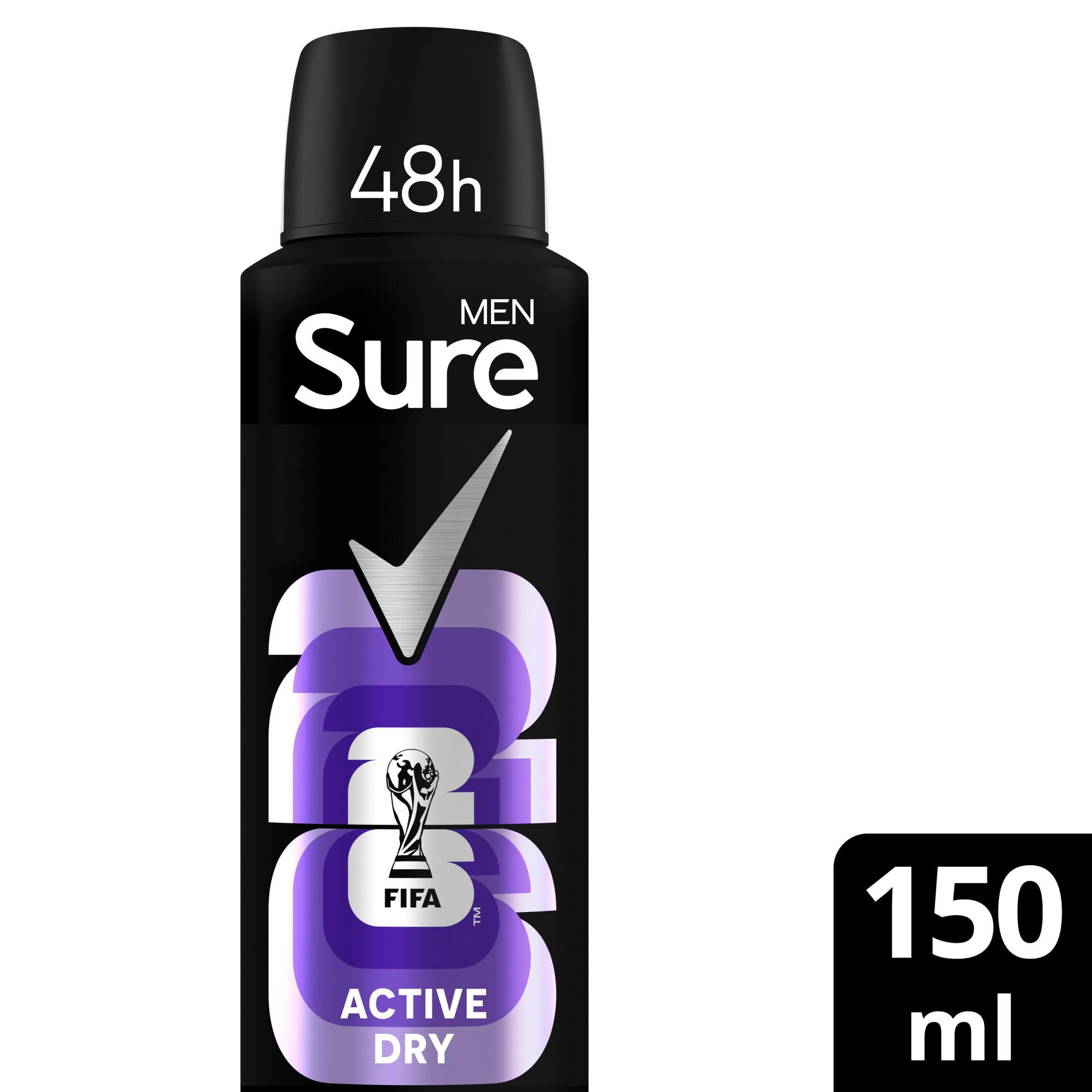 Sure Men FIFA Limited Collection Active Dry Anti-Perspirant Aerosol 150 ml