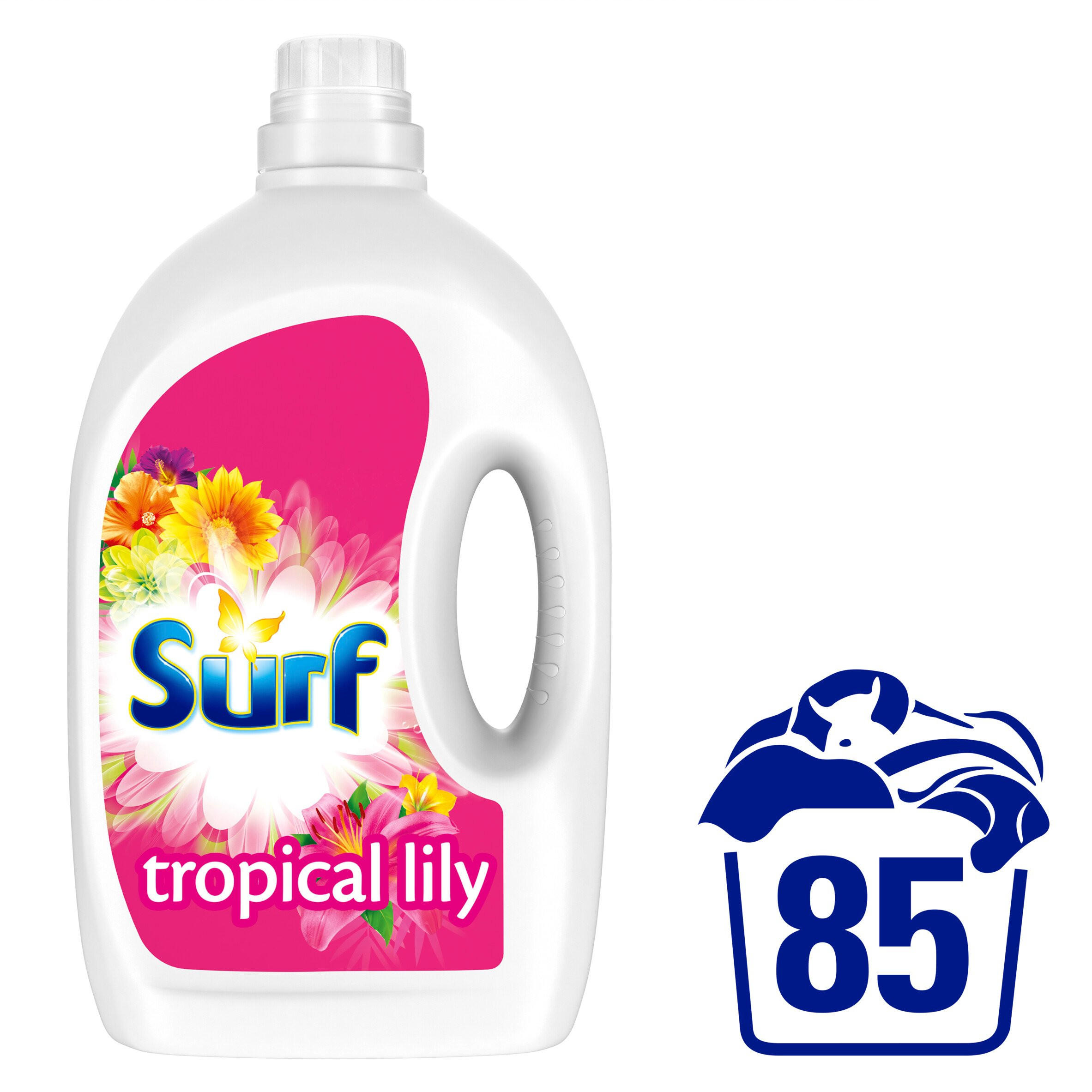 Surf Biological Liquid Detergent Tropical Lily and YlangYlang 85 Wash