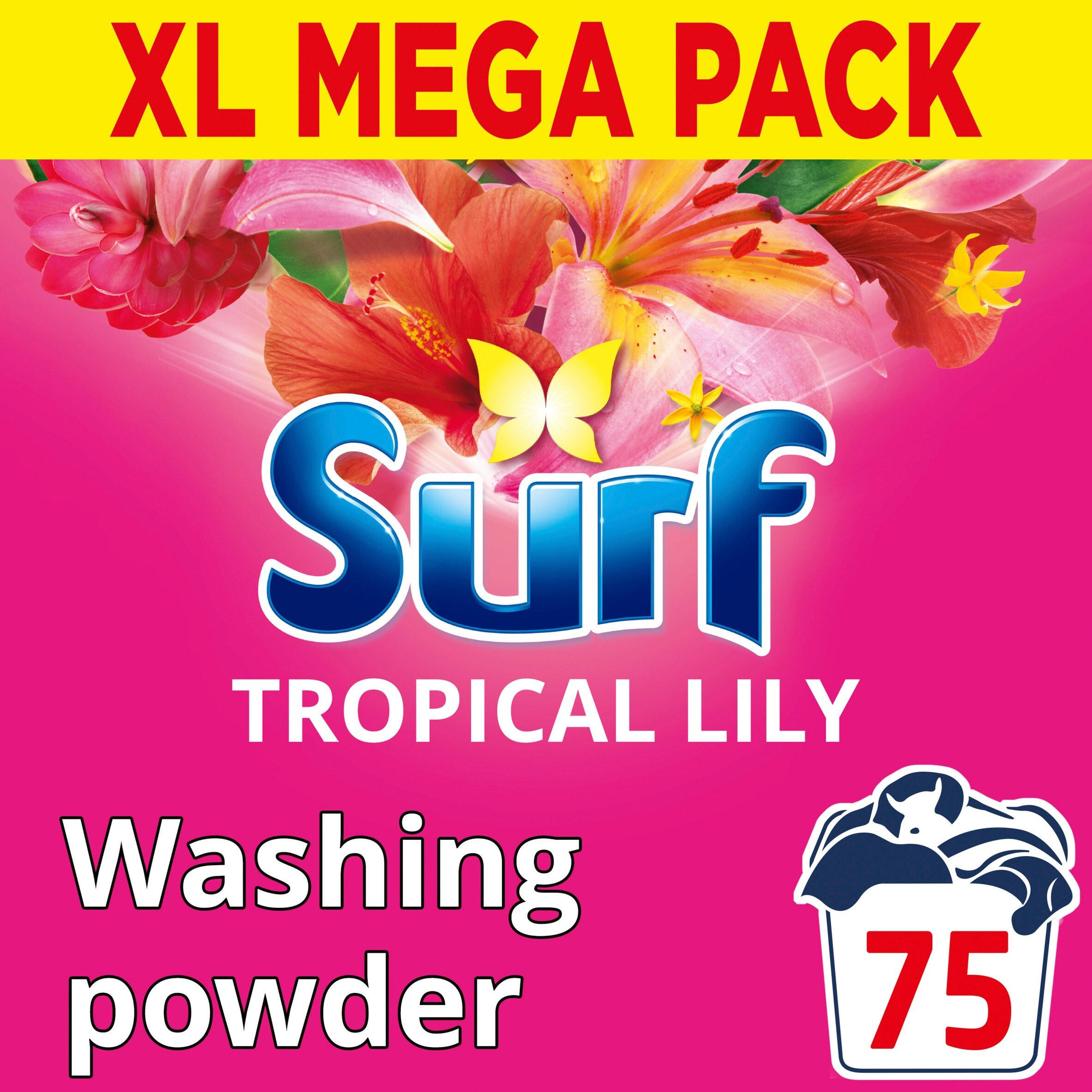 Surf  Washing Powder Tropical Lily 75 washes 3.75 kg