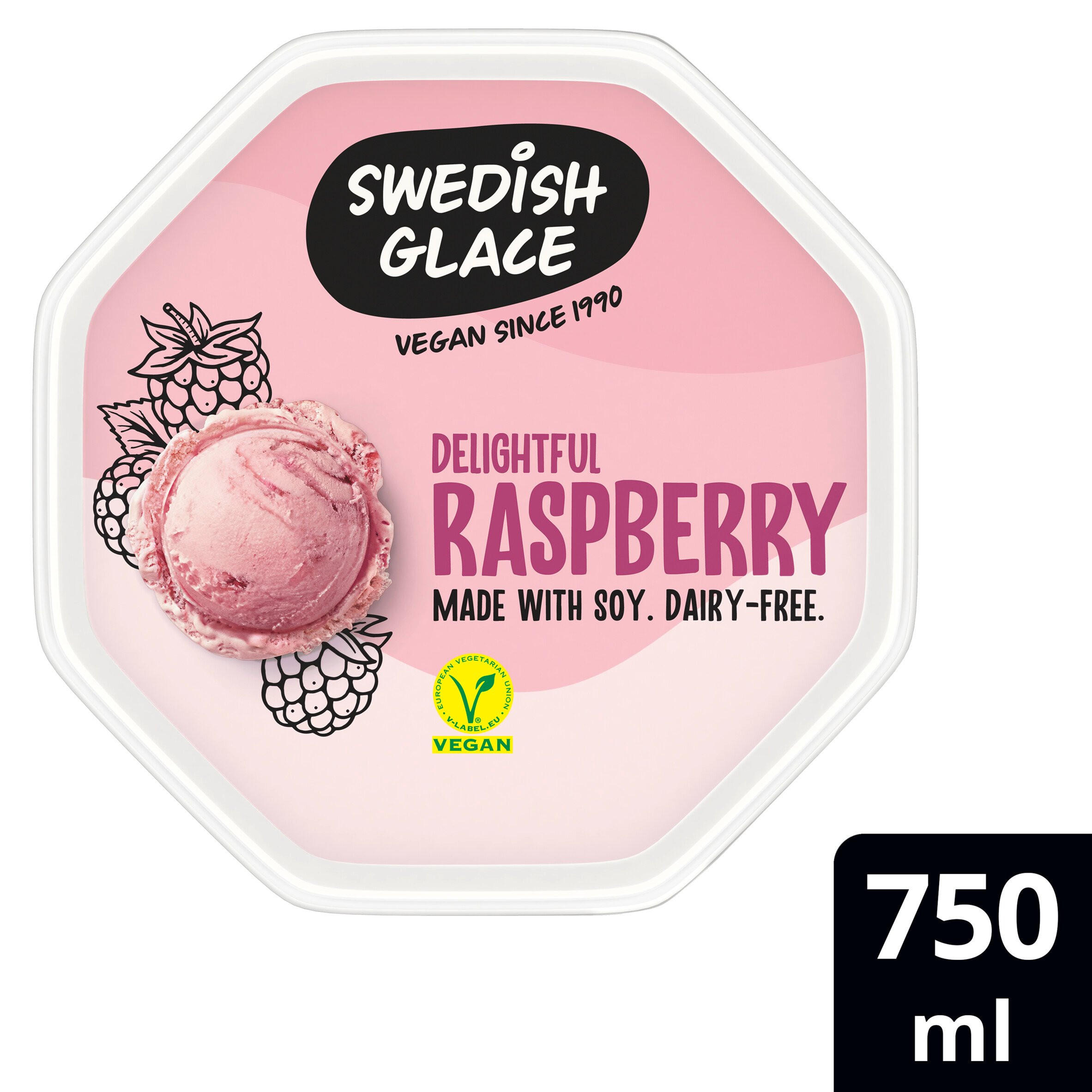 Swedish Glace Delightful Raspberry Ice Cream 750 ml Ice Cream Tubs