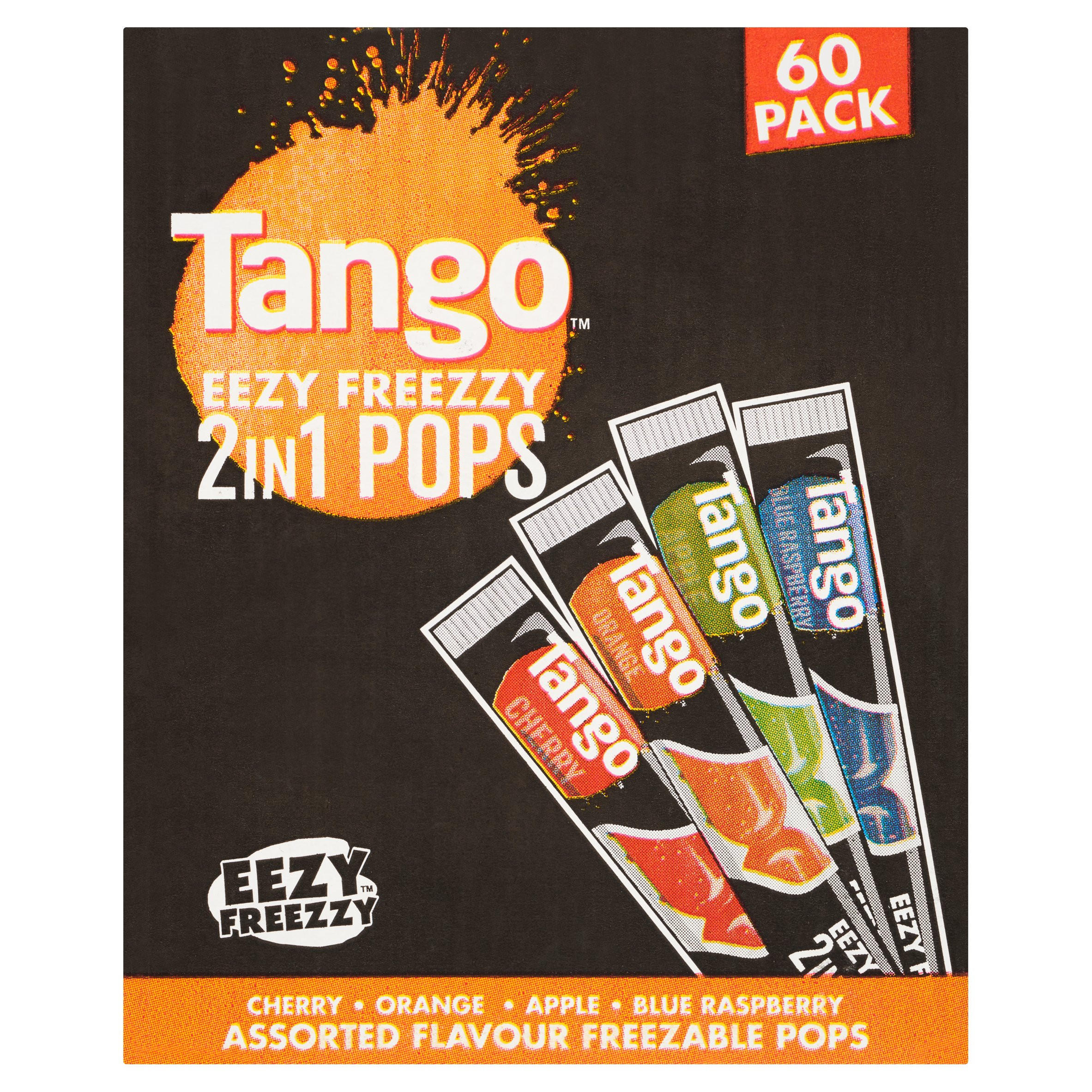 Tango Eezy Freezzy 2in1 Pops 60 x 75ml Freeze Pops Iceland Foods