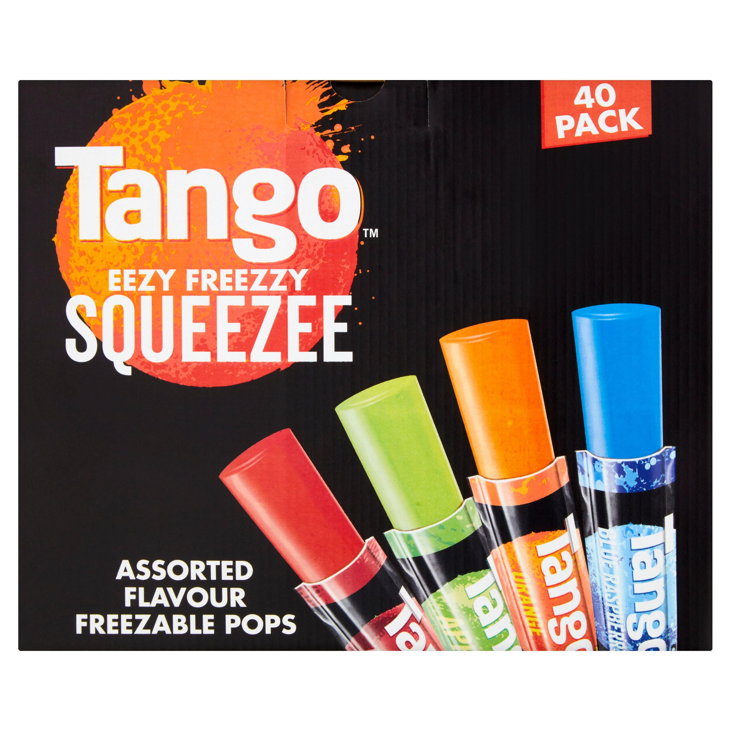 Tango Eezy Freezzy Squeezee Assorted Flavour Freezable Pops 40 x 50ml
