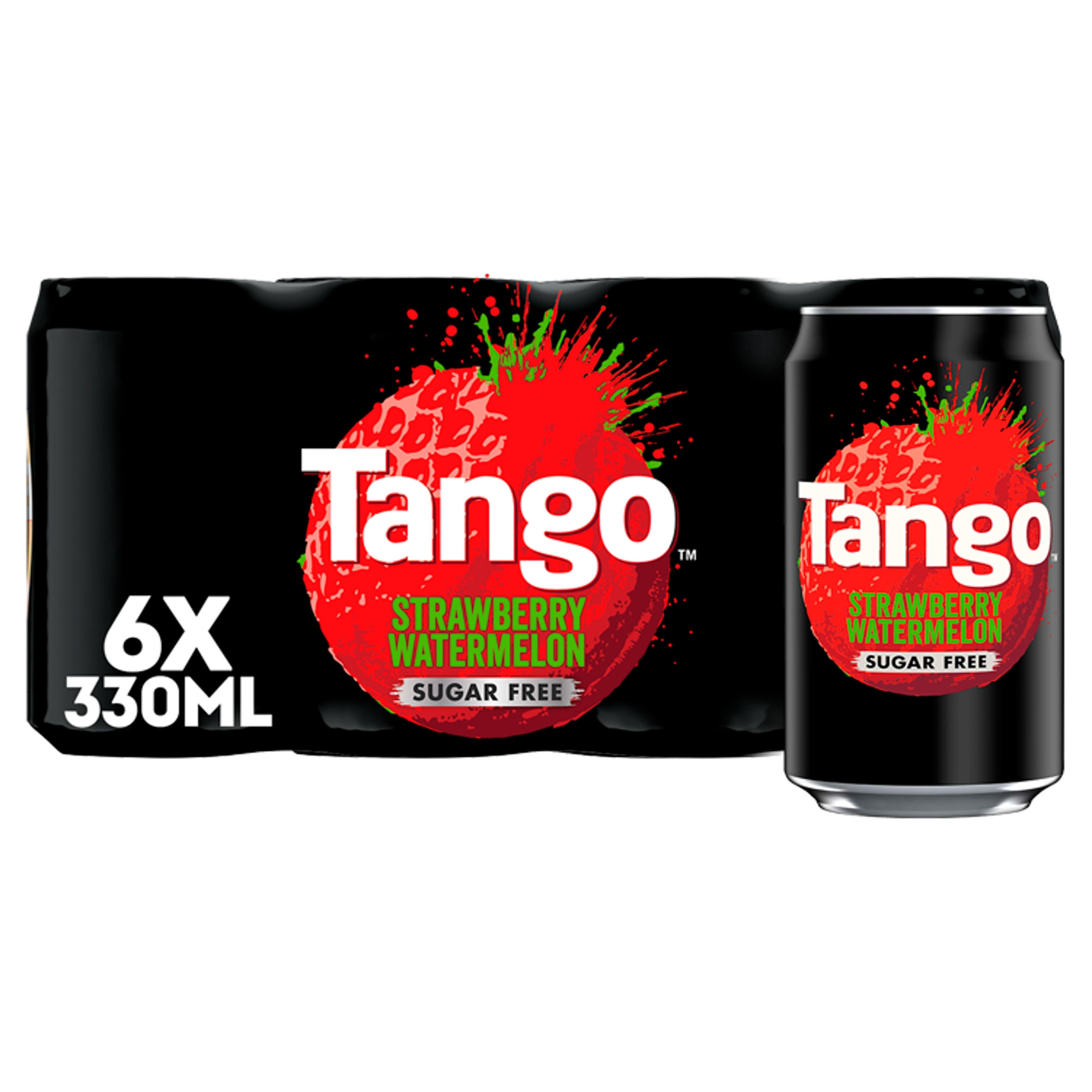 Tango Strawberry & Watermelon Sugar Free Can 6x330ml | Multipacks ...