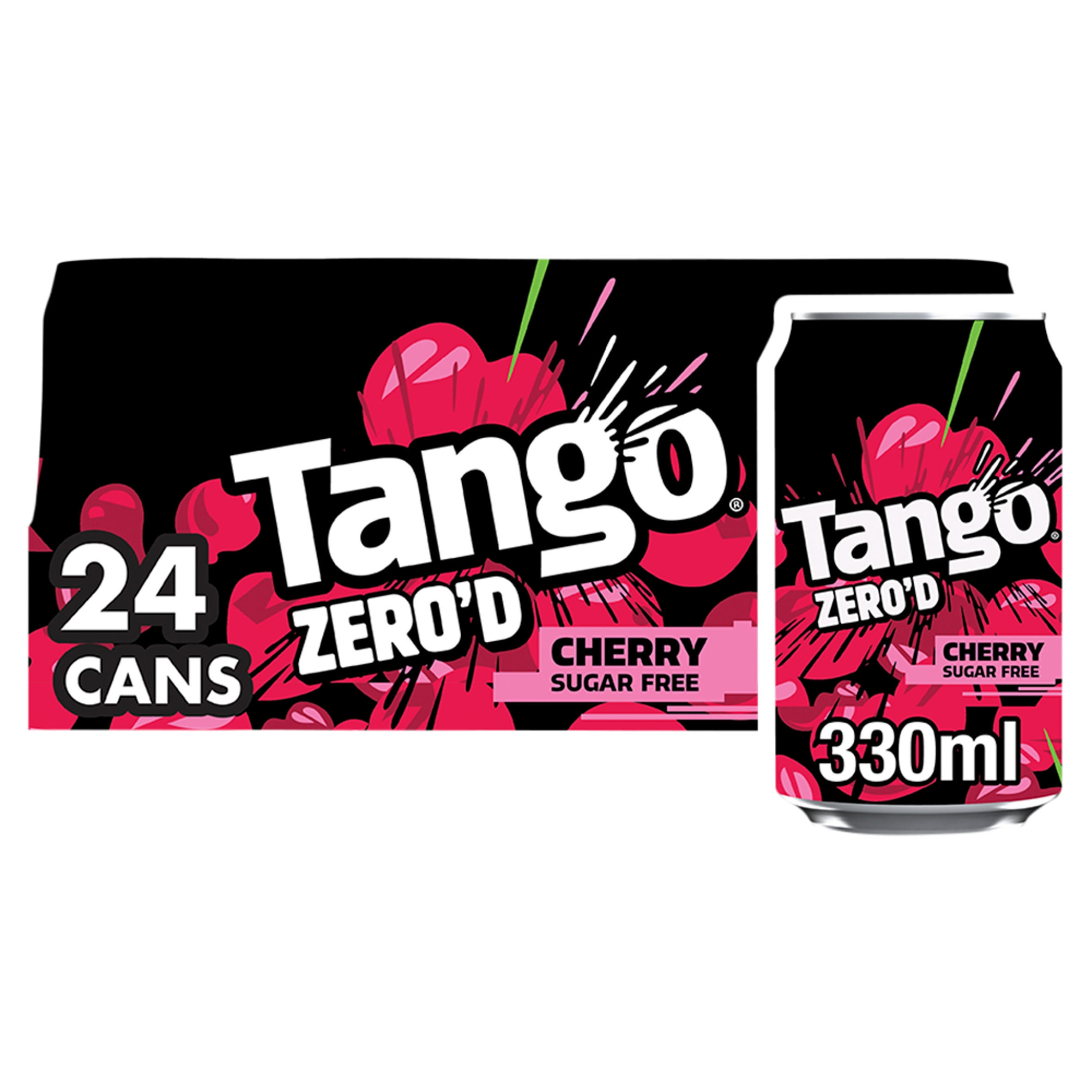 Tango Zero'd Cherry Sugar Free Cans 24 x 330ml