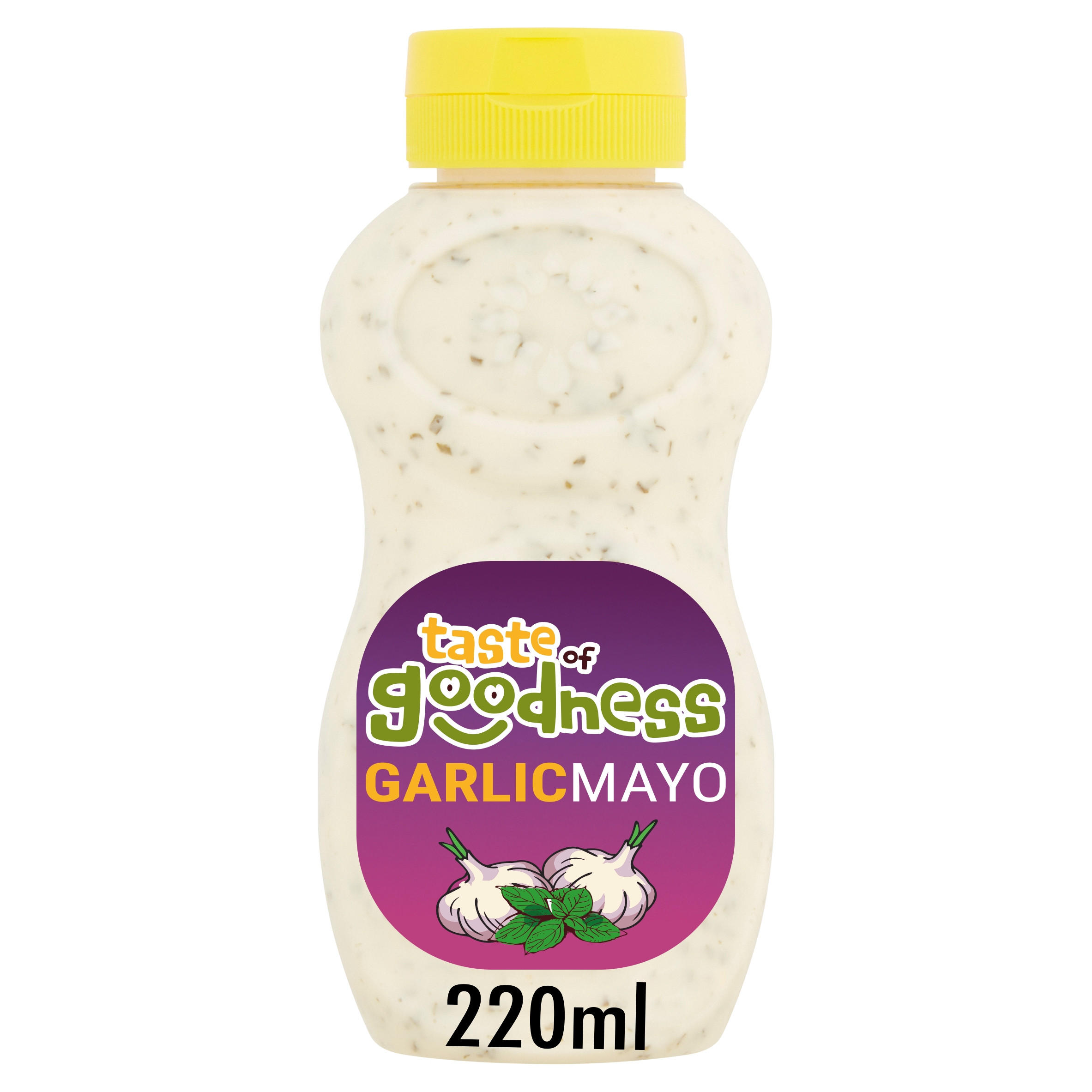 Taste of Goodness Garlic Mayo 220ml, folic acid free