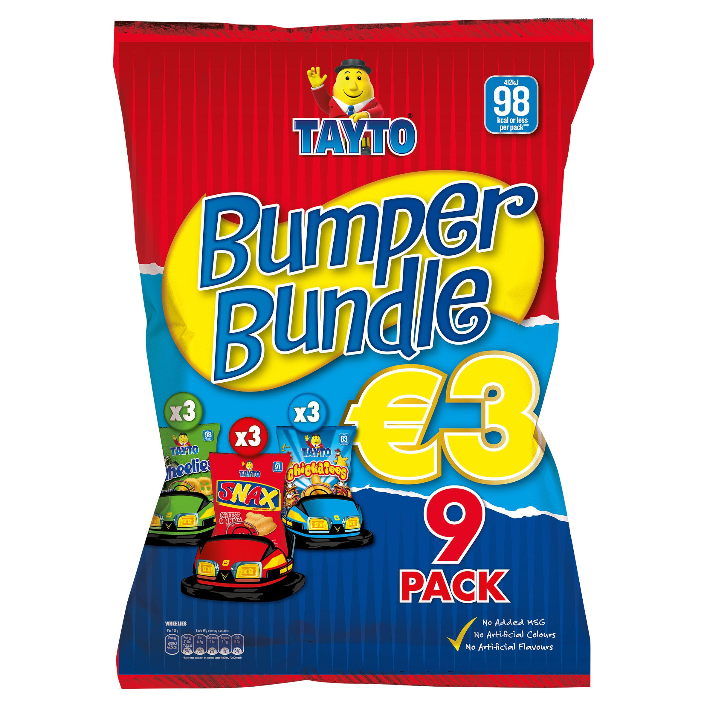 Tayto Bumper Bundle Multipack Snacks 9 Pack | Multipack Crisps ...