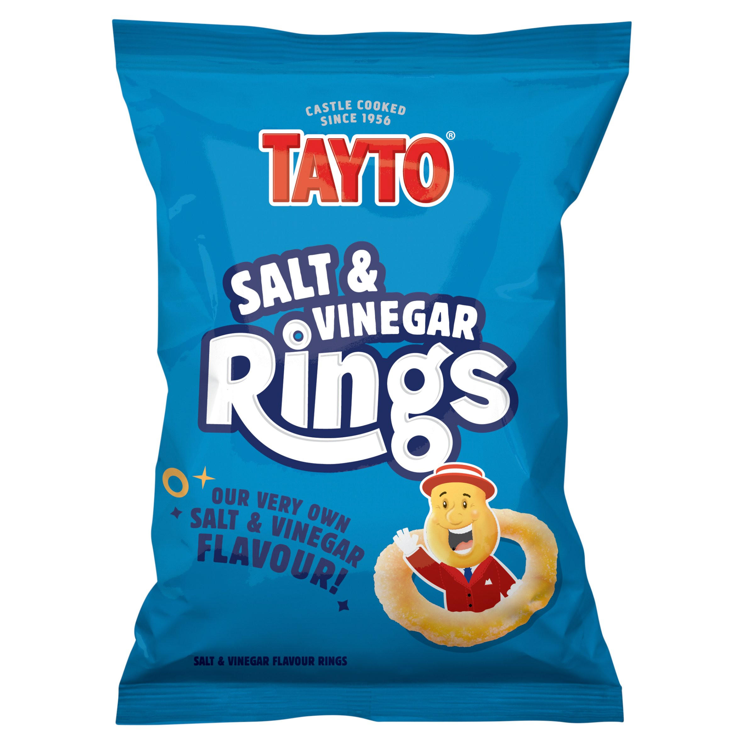 Tayto Salt & Vinegar Rings 37.5g, folic acid free