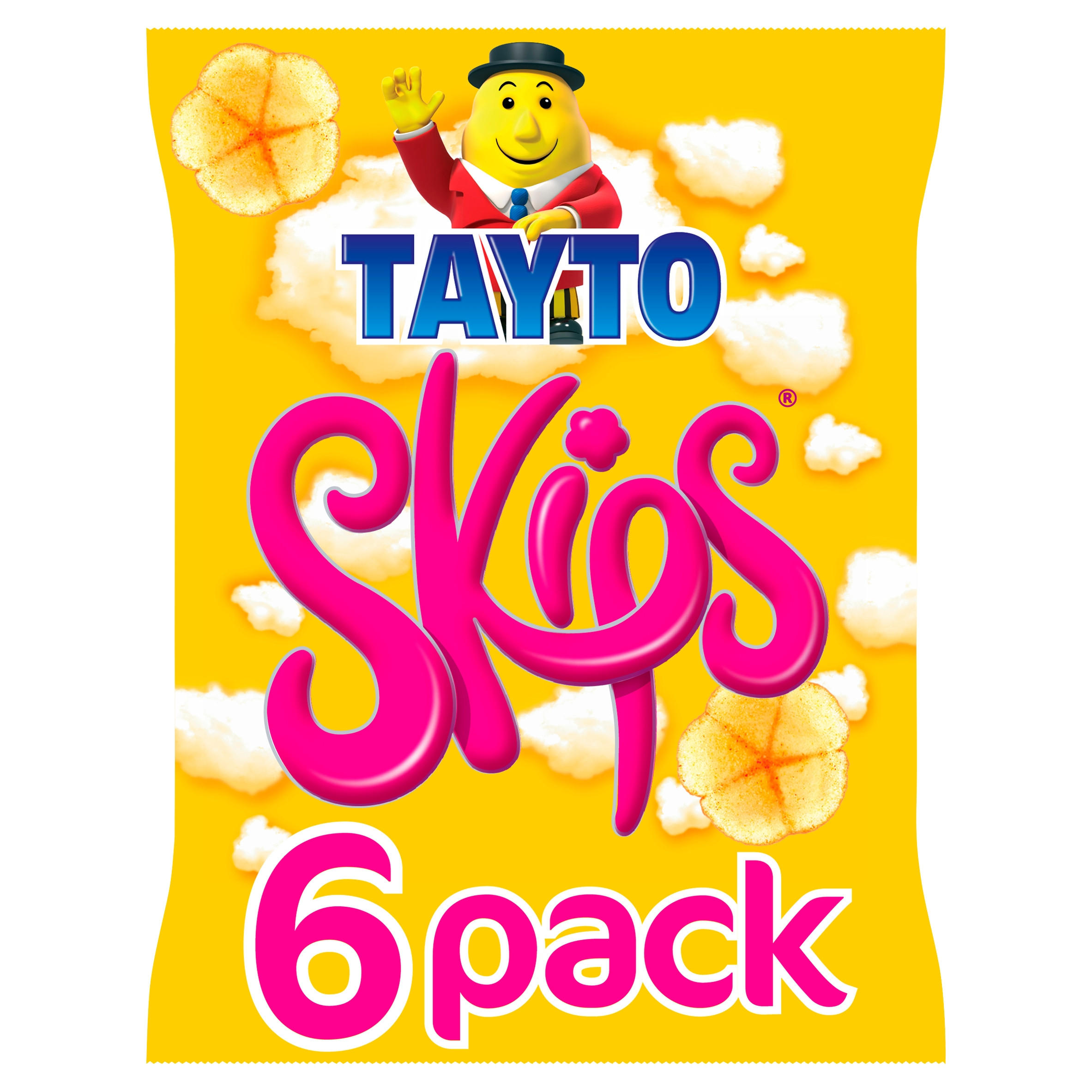Tayto Skips Multipack Snacks 6 Pack 102g, folic acid free
