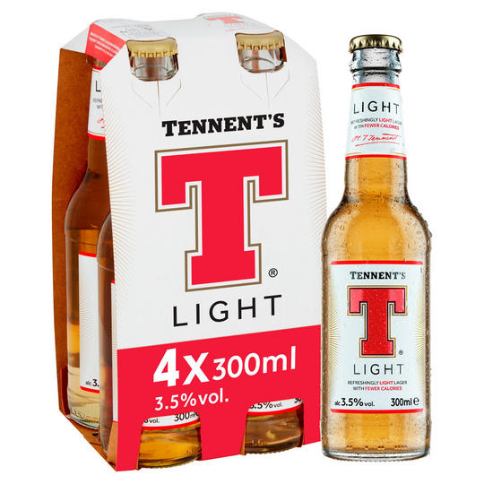 Tennent's Light Beer 4 x 300ml | Beer | Iceland Foods