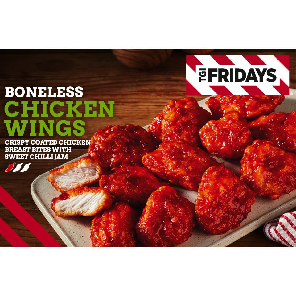 TGI Fridays Boneless Chicken Wings 400g | TGI Fridays | Iceland Foods