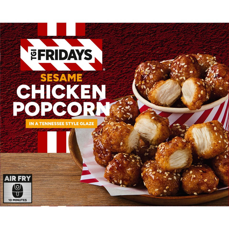 TGI Fridays Sesame Chicken Popcorn in a Tennessee Style Glaze 330g