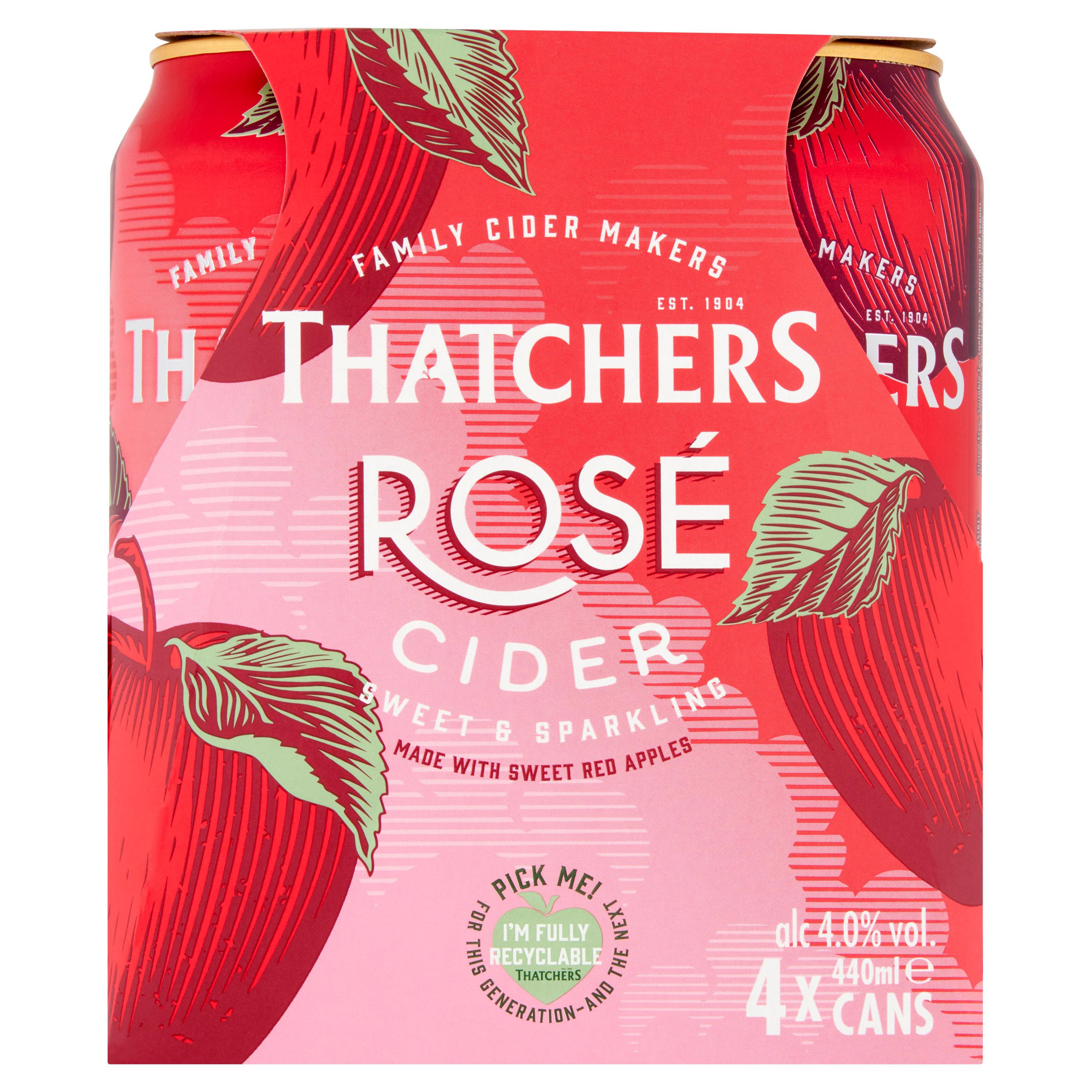 Thatchers Rosé Cider 4 x 440ml Cider Iceland Foods