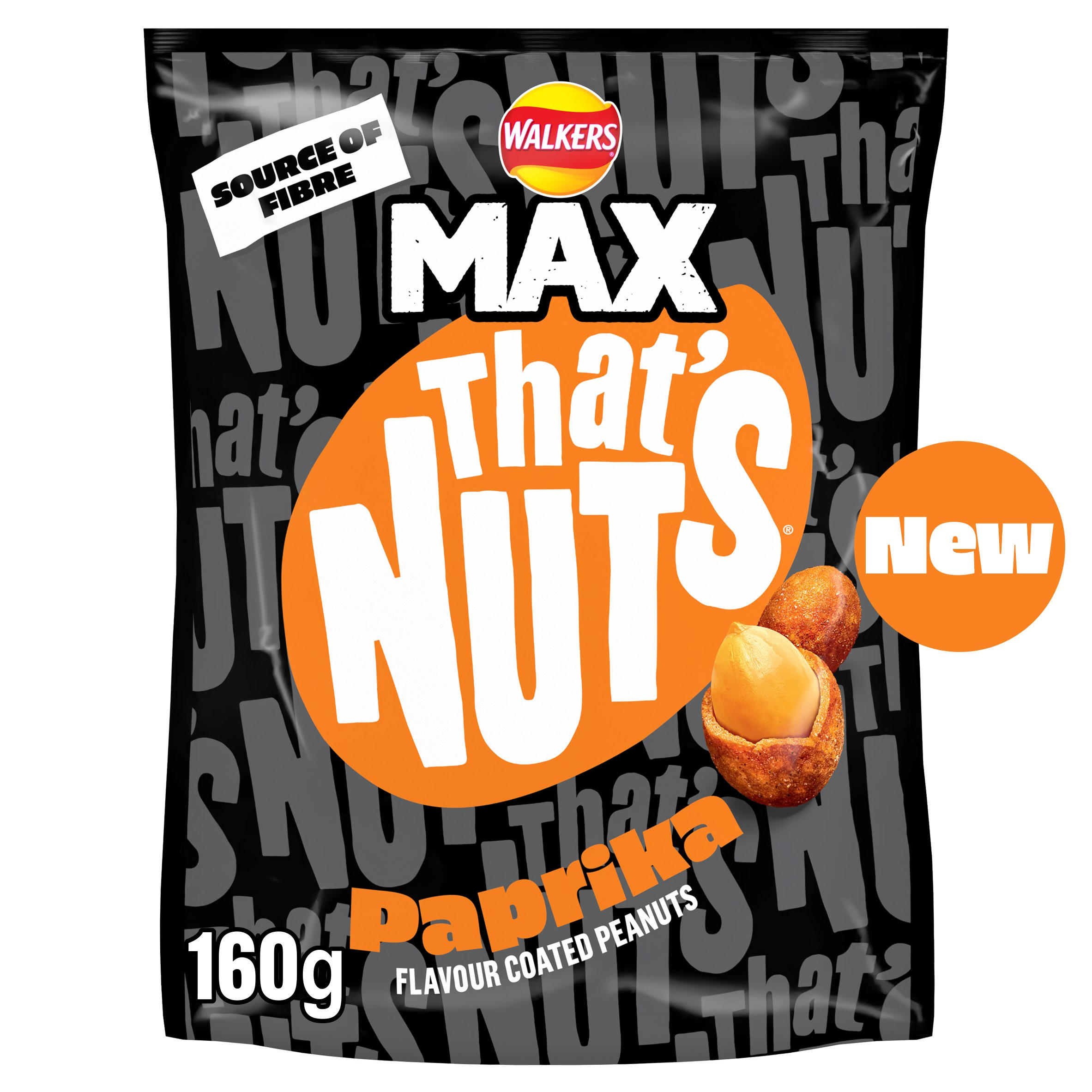 That’s Nuts Walkers Max Paprika Sharing Coated Peanuts 160g, folic acid free