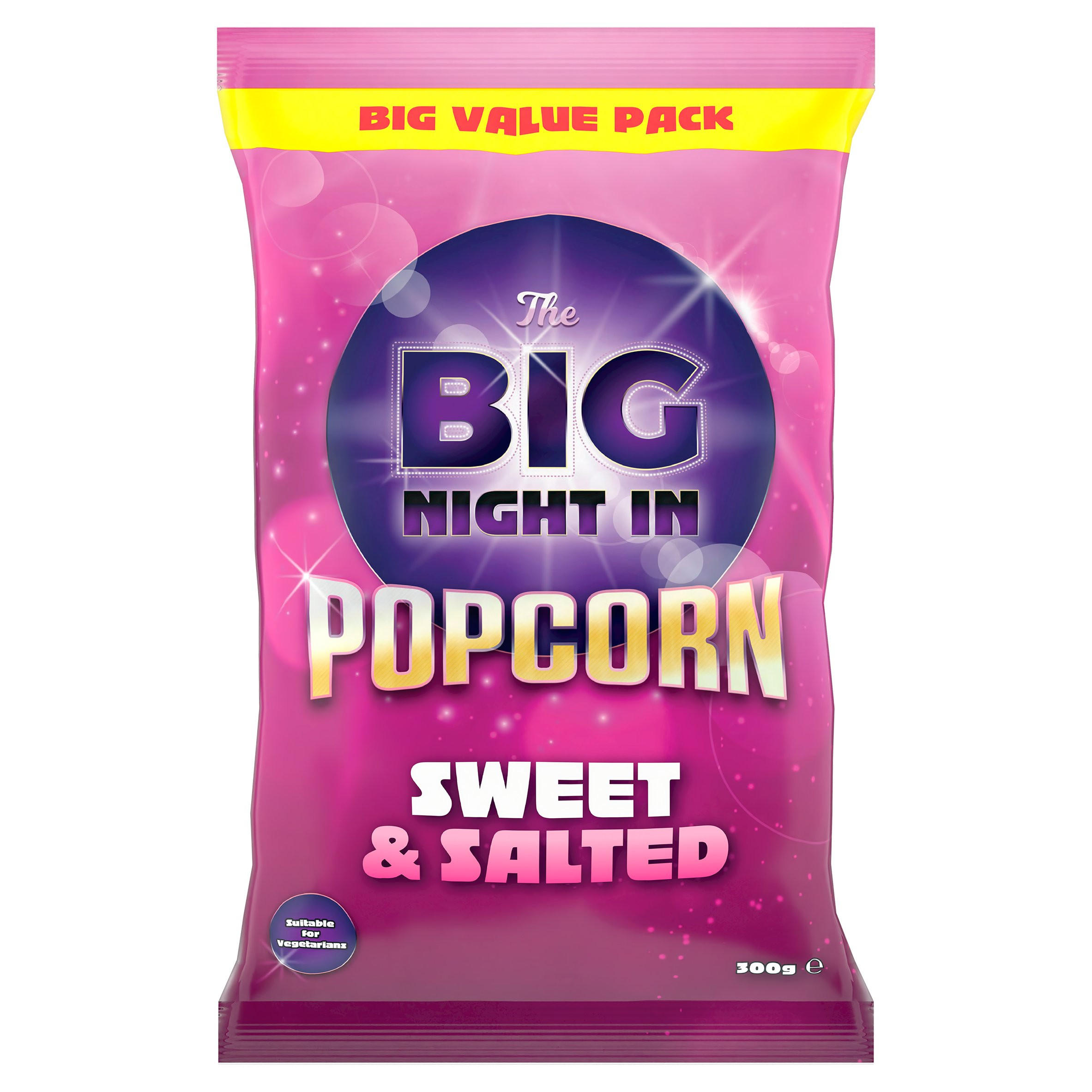 The Big Night In Popcorn Sweet & Salted 300g Popcorn Iceland Foods