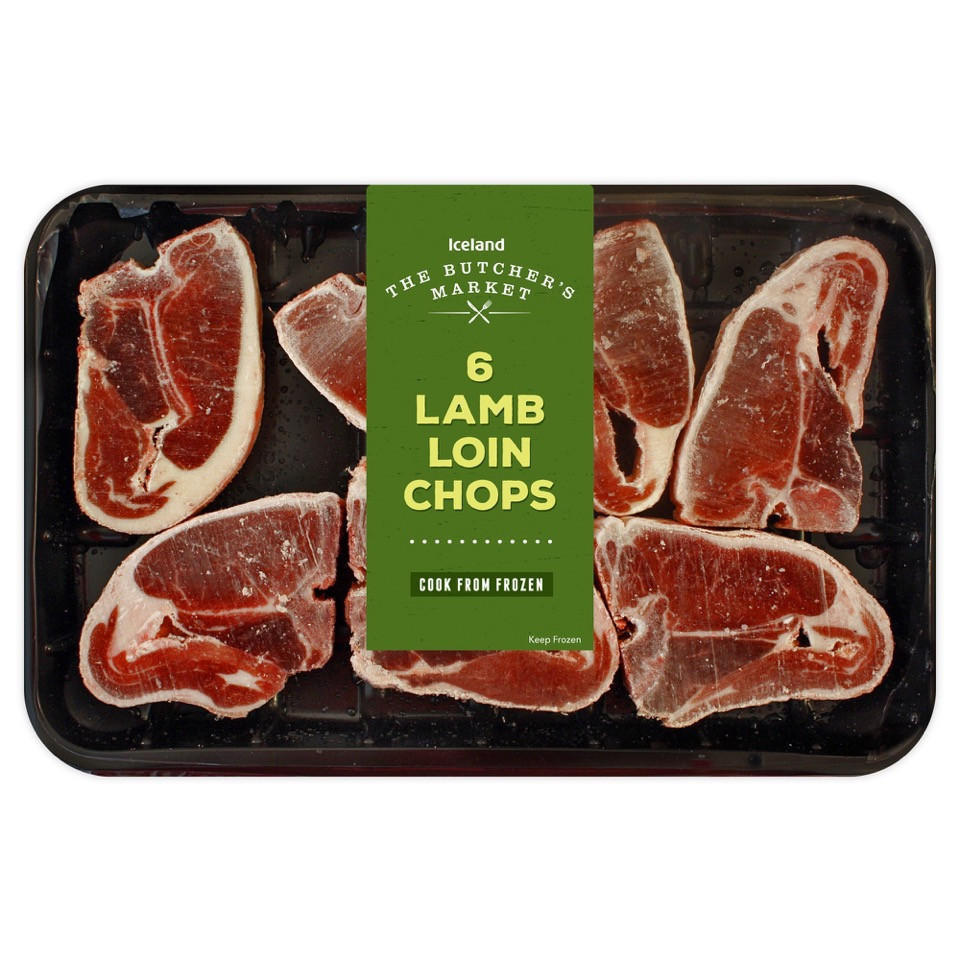 The Butcher's Market 6 Lamb Loin Chops 430g Lamb Iceland Foods