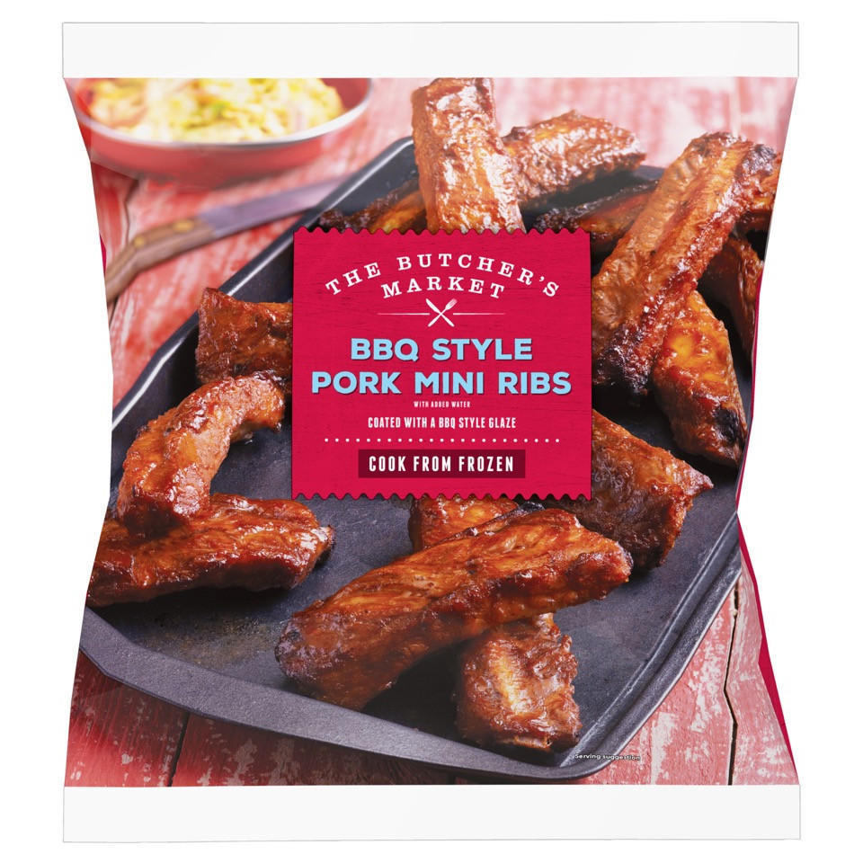The Butchers Market BBQ Style Pork Mini Ribs 800g Pork & Gammon