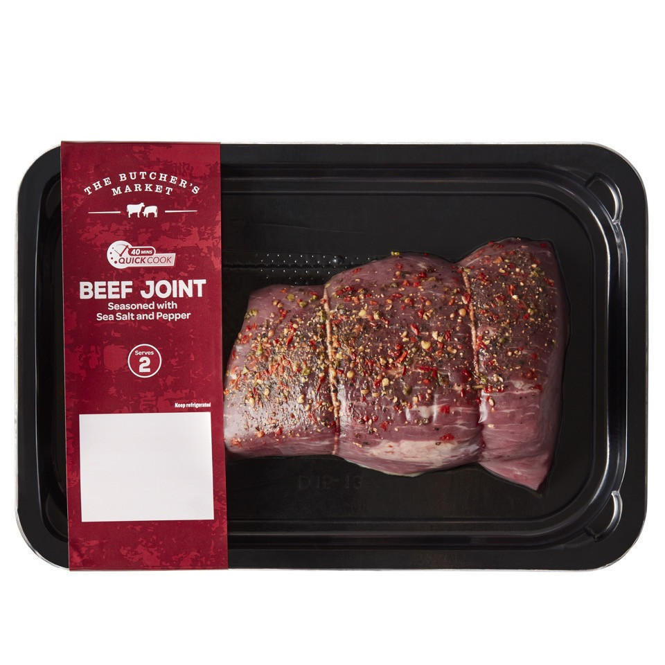 The Butcher’s Market Beef Joint Seasoned with Sea Salt & Pepper 350g