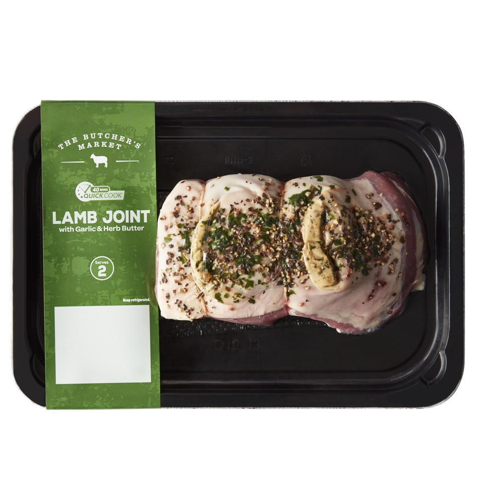 The Butcher’s Market Lamb Joint with Garlic & Herb Butter 350g Lamb