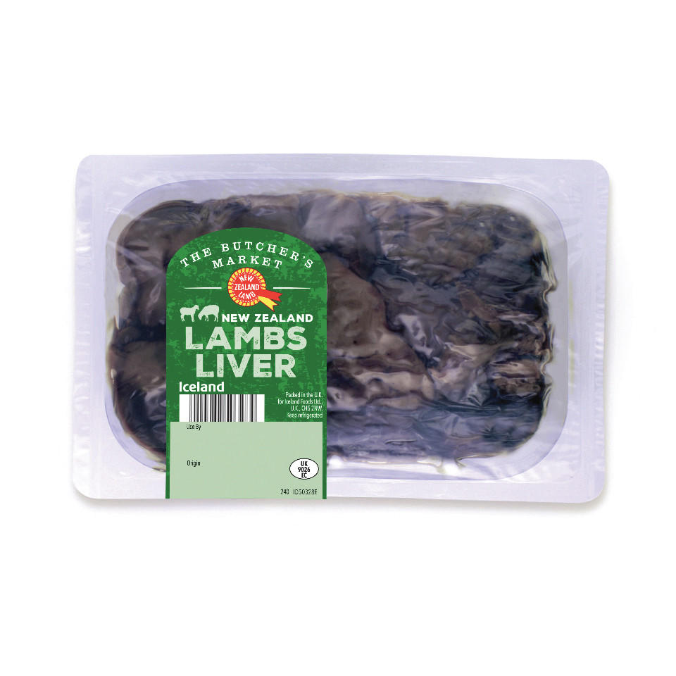 The Butcher's Market New Zealand Lambs Liver 240g Lamb Iceland Foods