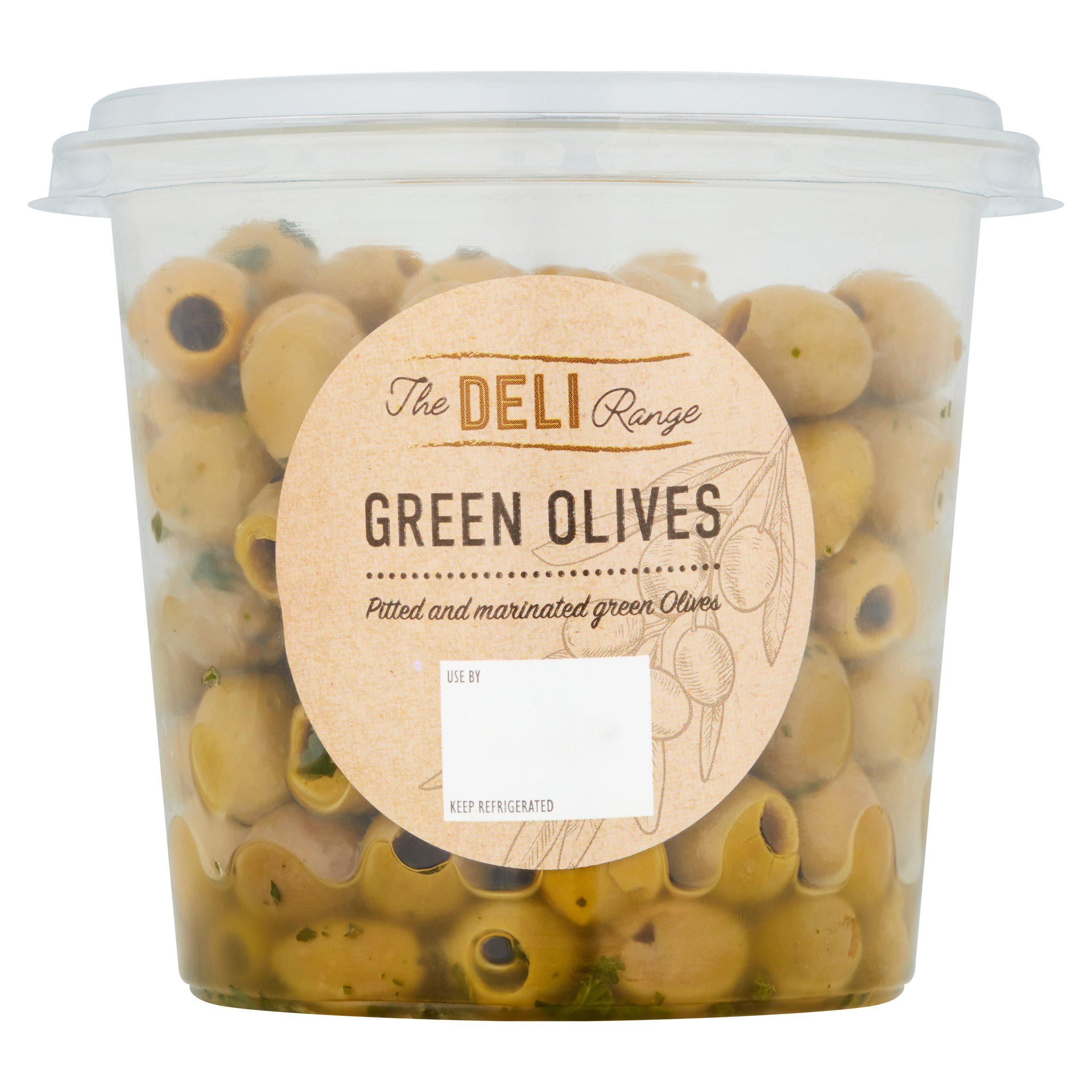 The Deli Range Green Olives 400g Olives Iceland Foods