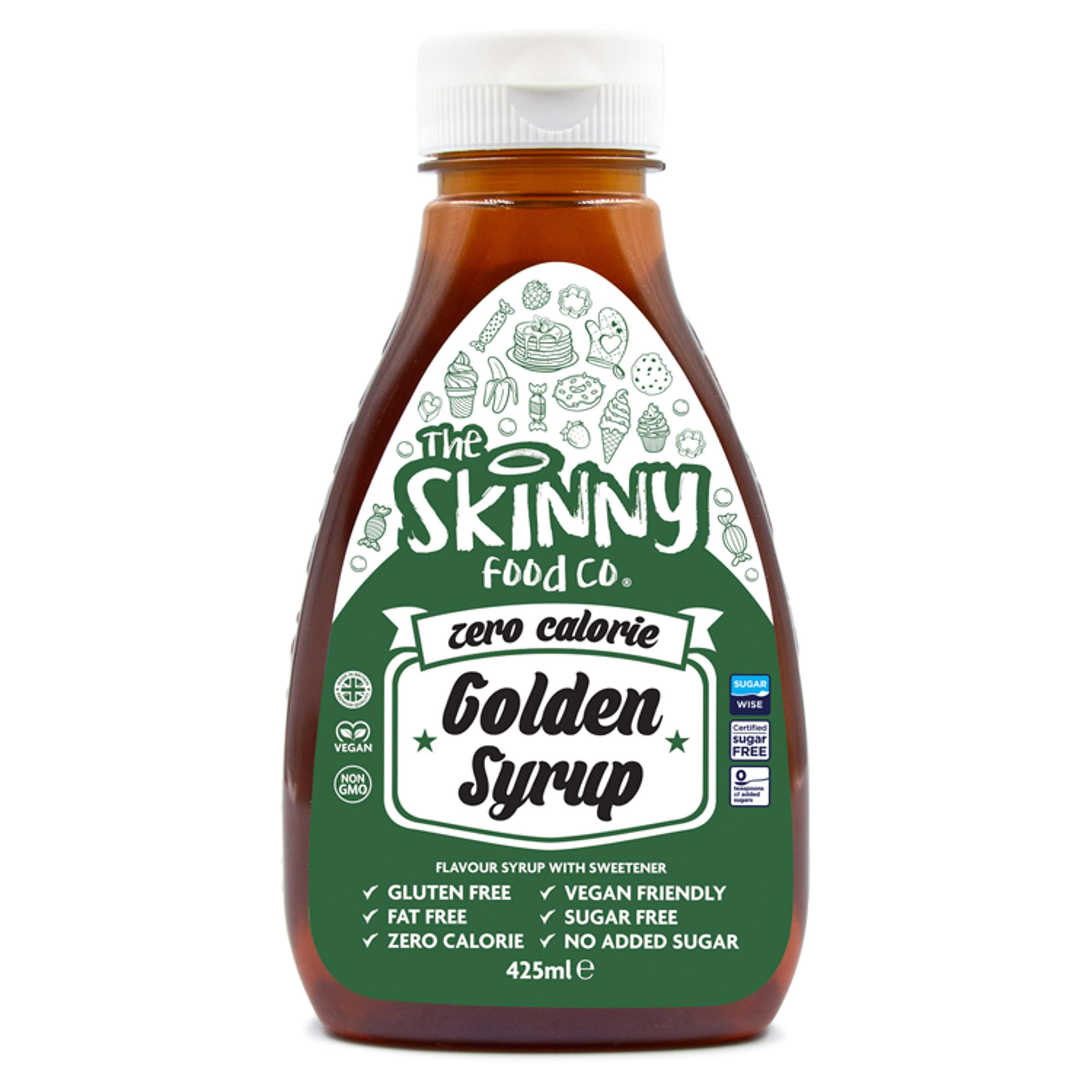 The Skinny Food Co. Golden Syrup Flavour Syrup with Sweetener 425ml