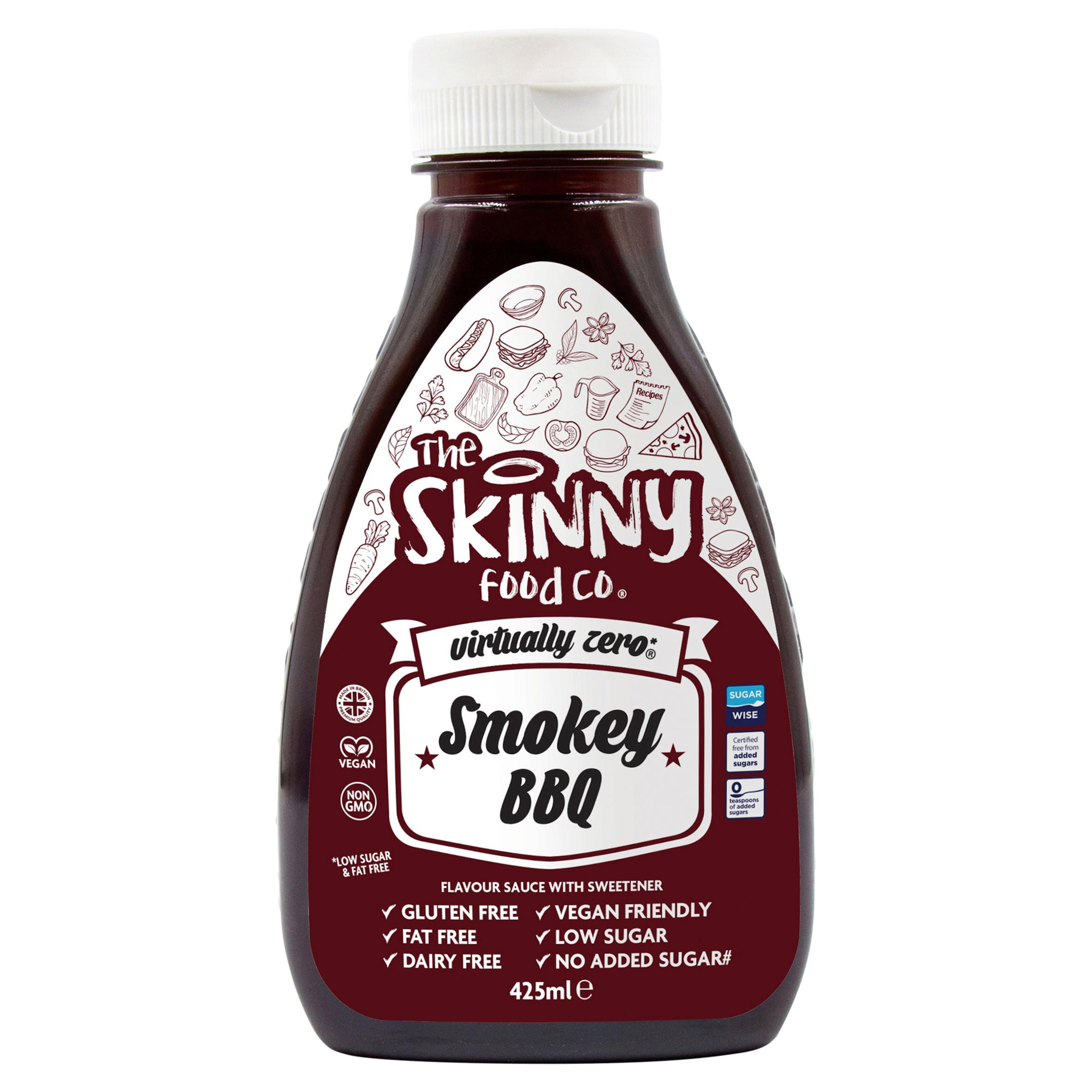 The Skinny Food Co. Smokey BBQ Flavour Sauce with Sweetener 425ml