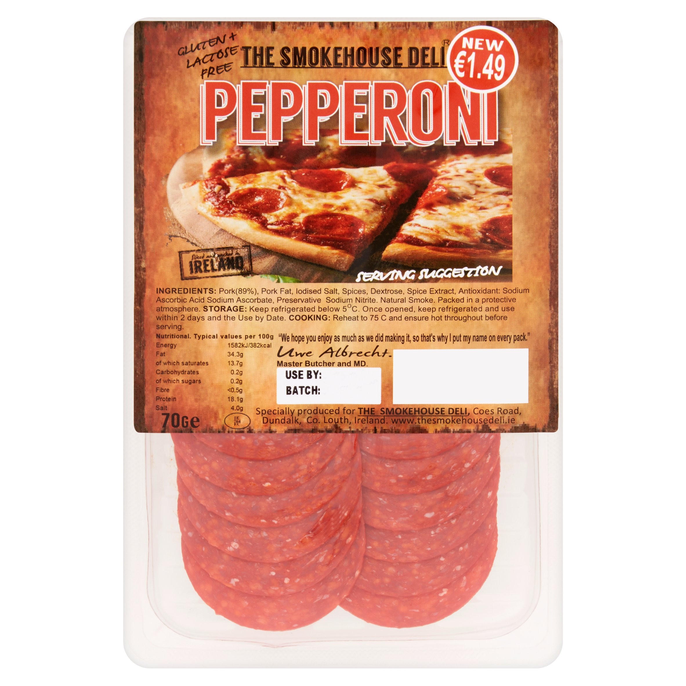 The Smokehouse Deli Pepperoni 70g Continental Meats Iceland Foods