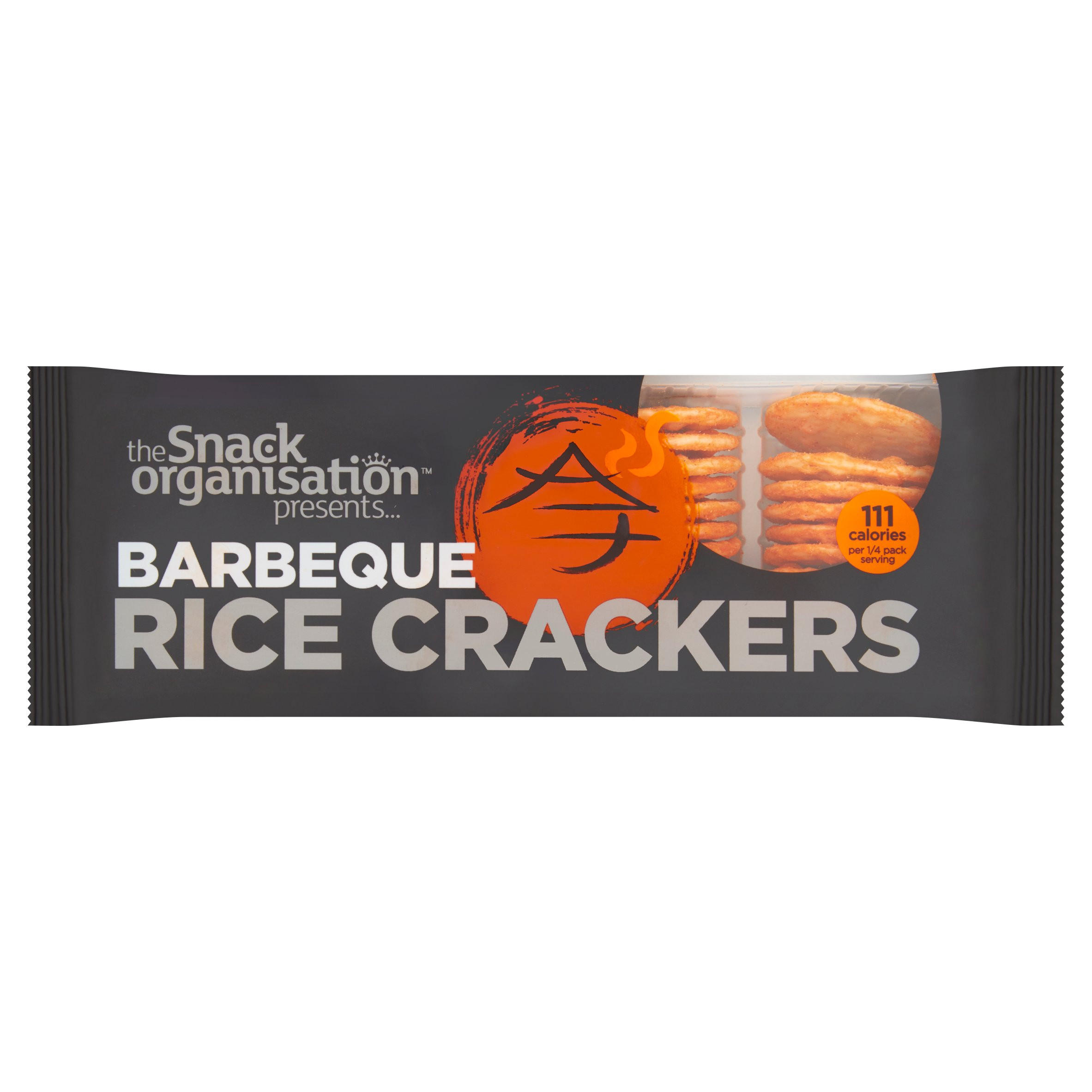 The Snack Organisation Barbeque Rice Crackers 100g, folic acid free