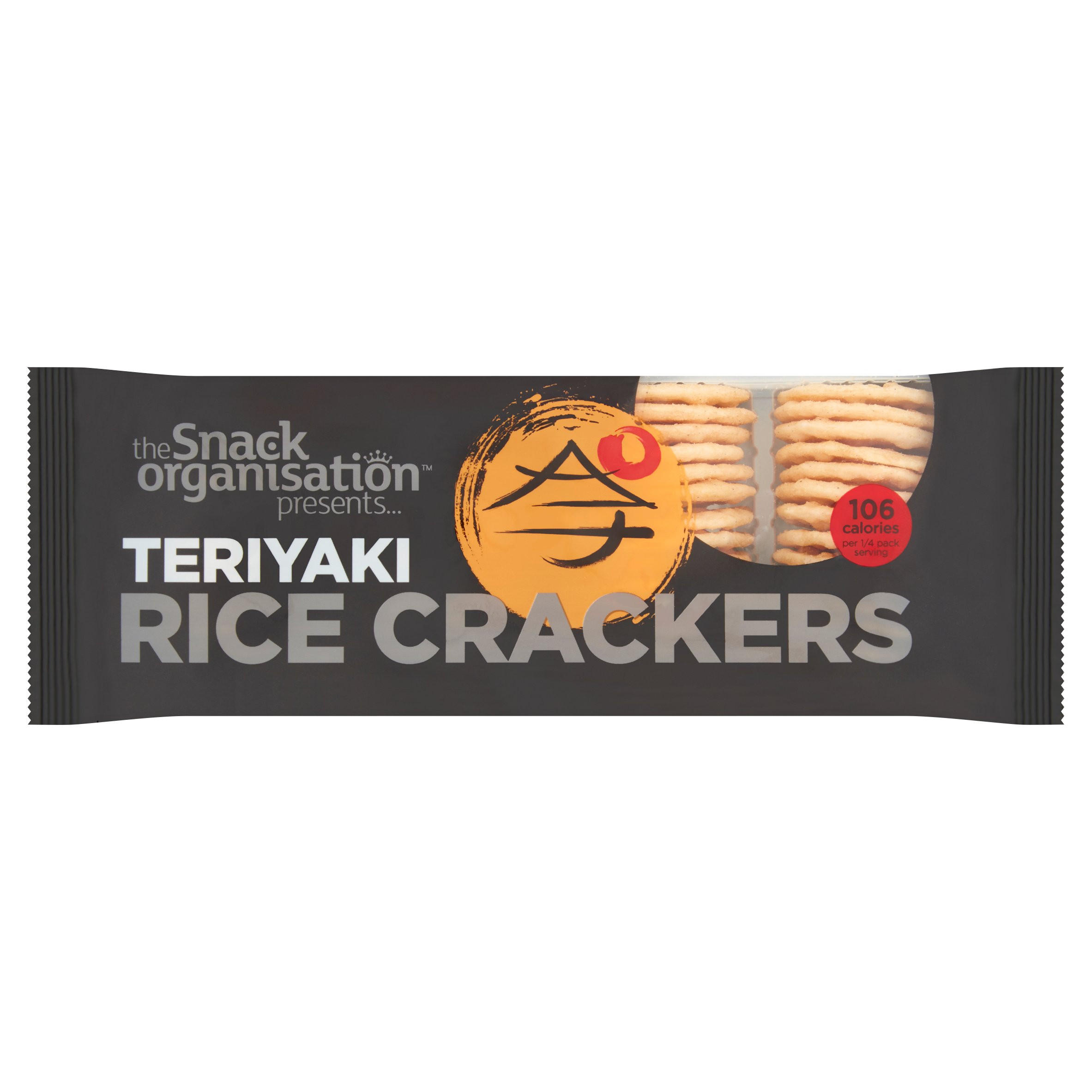 The Snack Organisation Teriyaki Rice Crackers 100g, folic acid free
