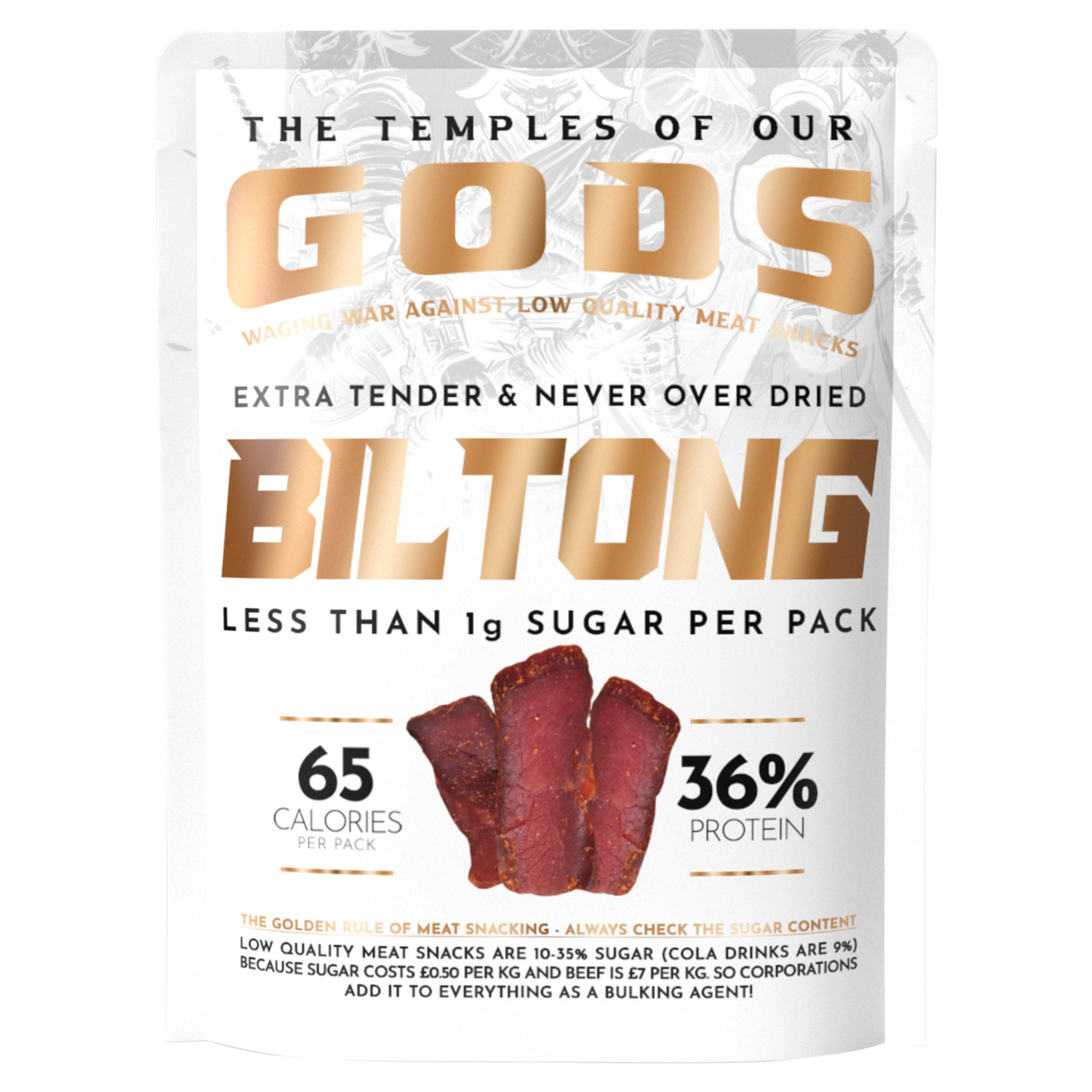 The Temples of Our Gods Biltong 25g, folic acid free