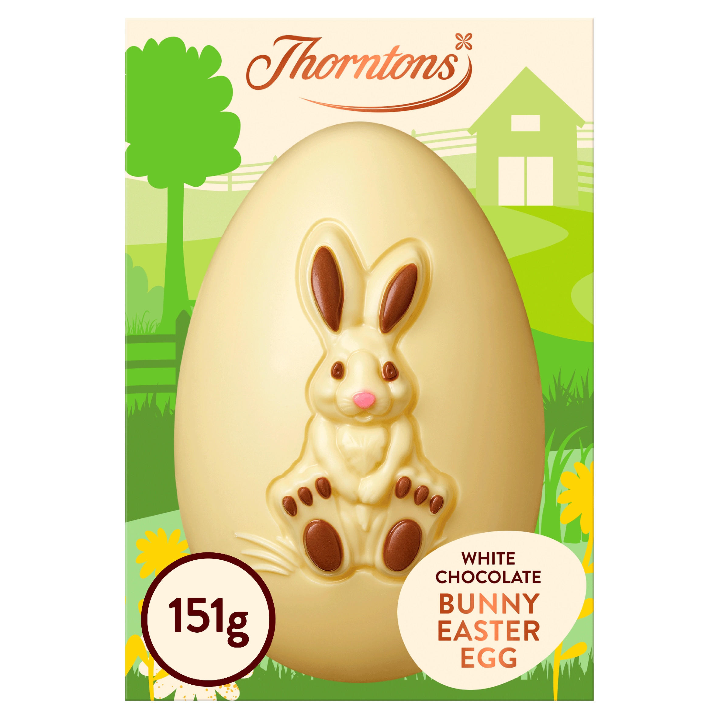 Thorntons White Chocolate Bunny Egg 151g Easter Iceland Foods