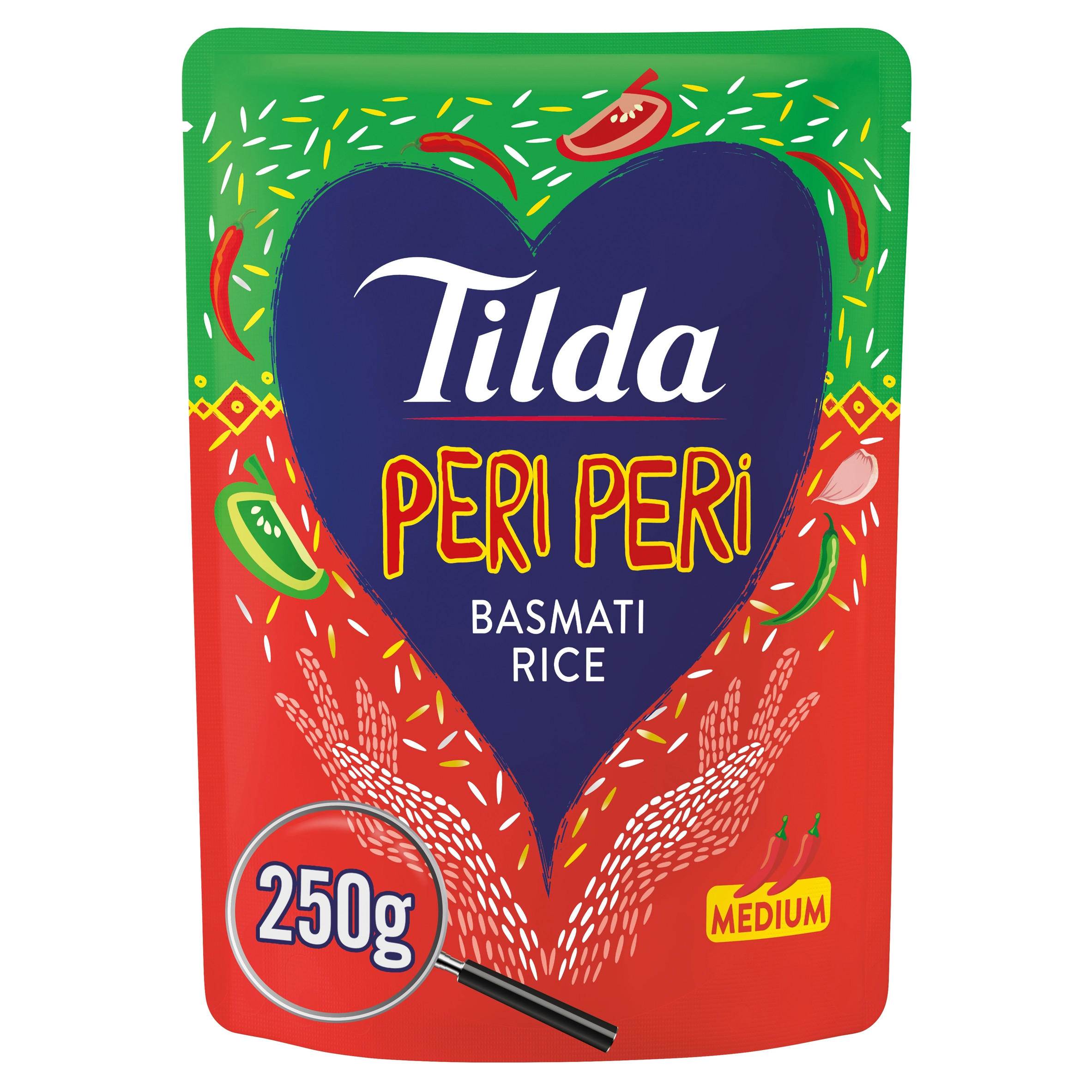 Tilda Microwave Peri Peri Basmati Rice 250g | Rice, Grains & Pulses ...