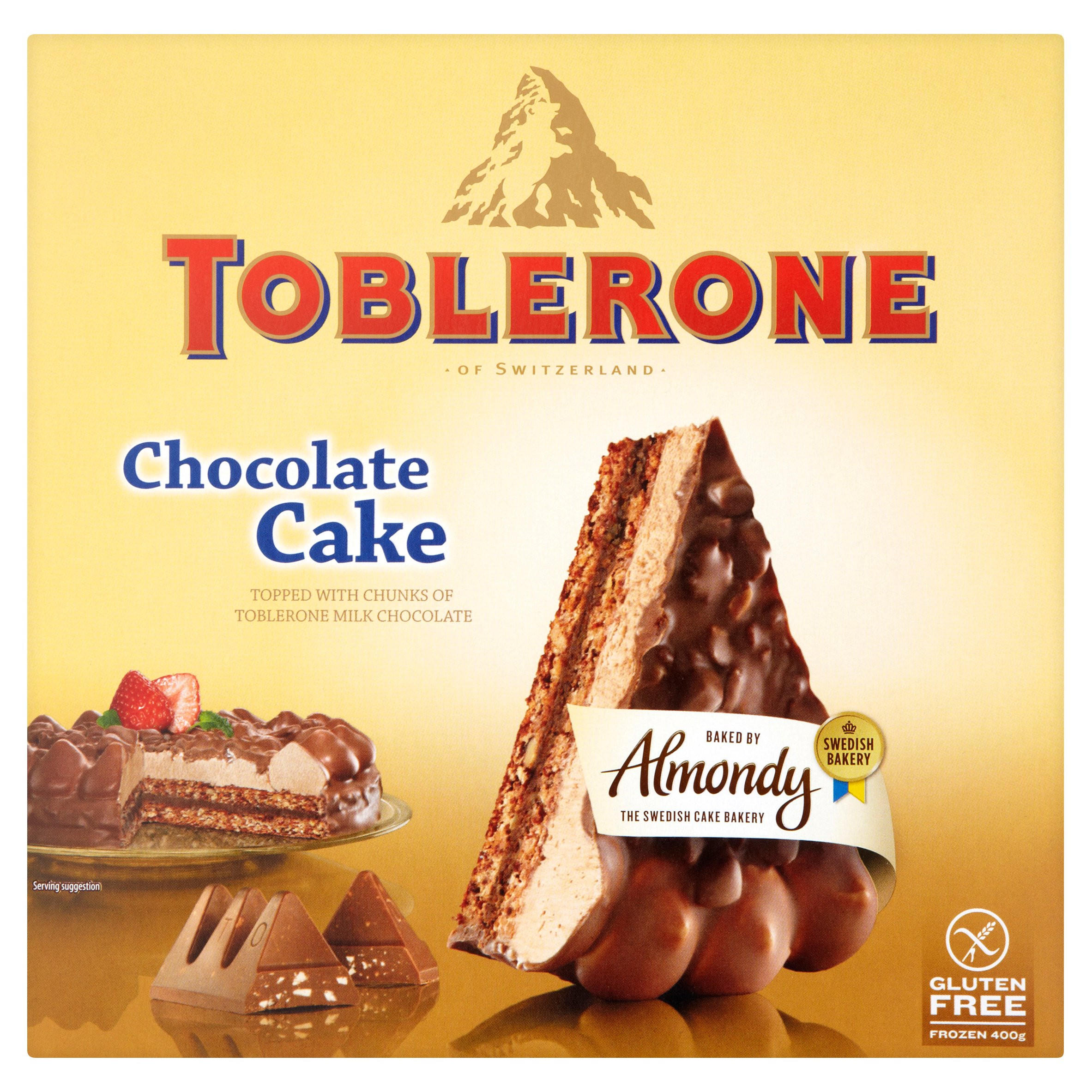 Toblerone Chocolate Cake 400g, folic acid free
