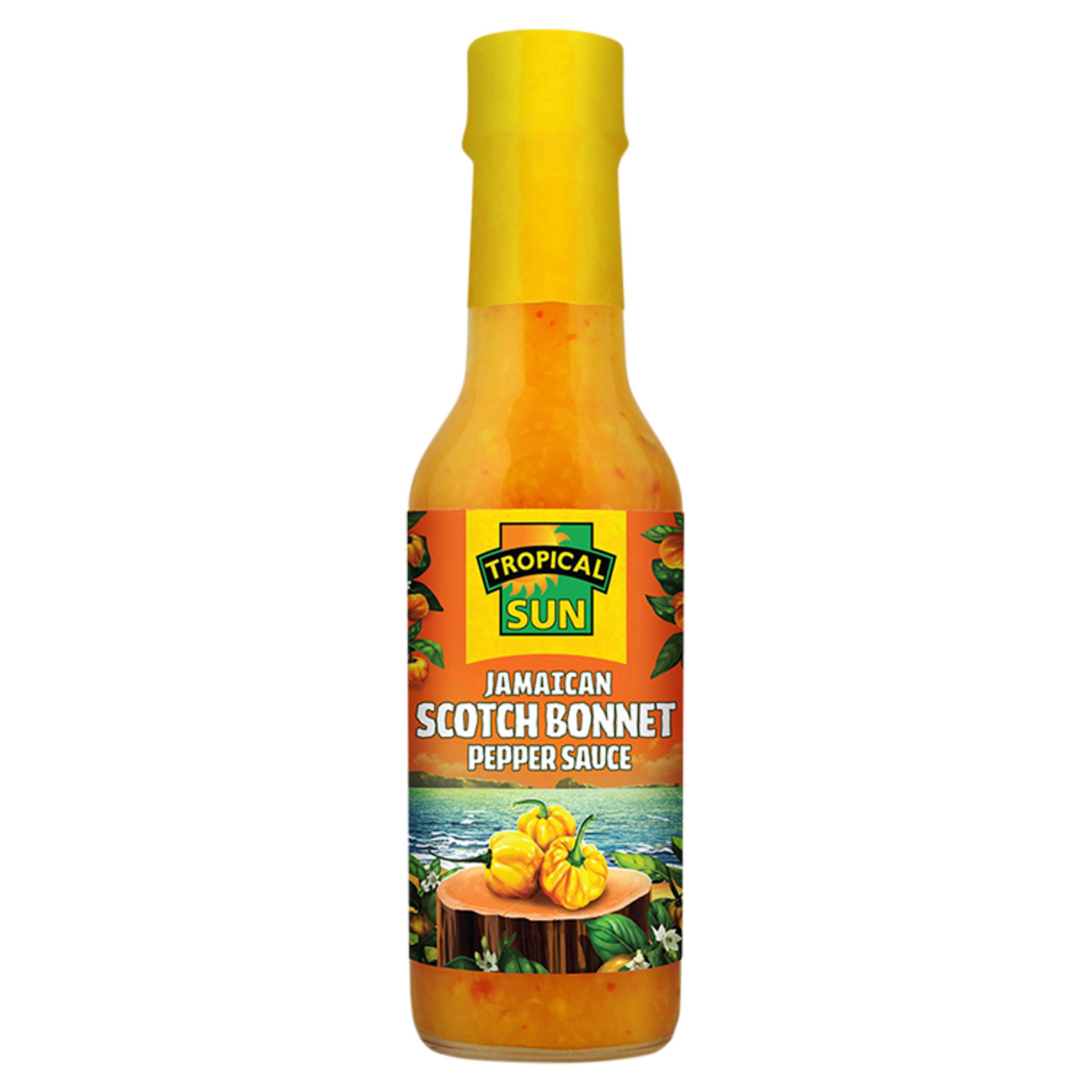 Tropical Sun Jamaican Scotch Bonnet Pepper Sauce 142ml, folic acid free