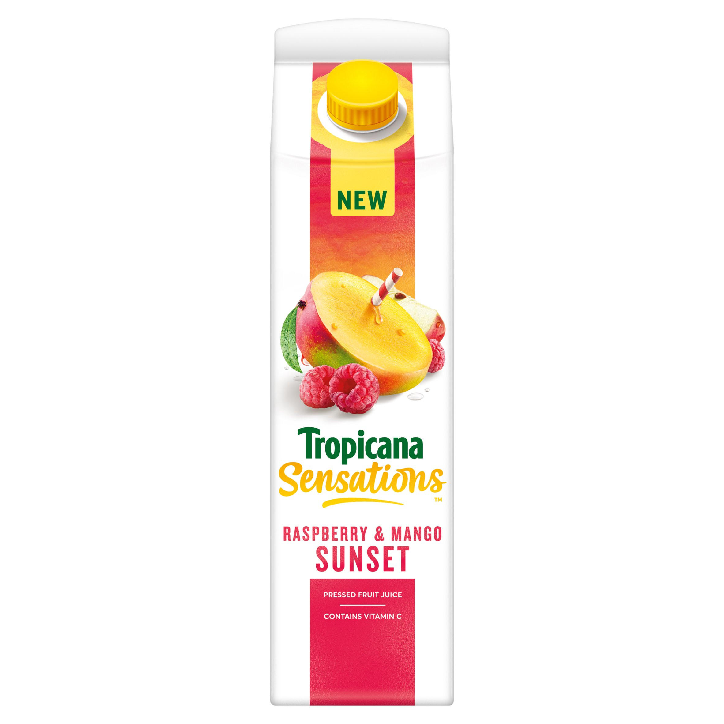 Tropicana Sensations Raspberry & Mango Sunset 850ml | Fruit Juice ...