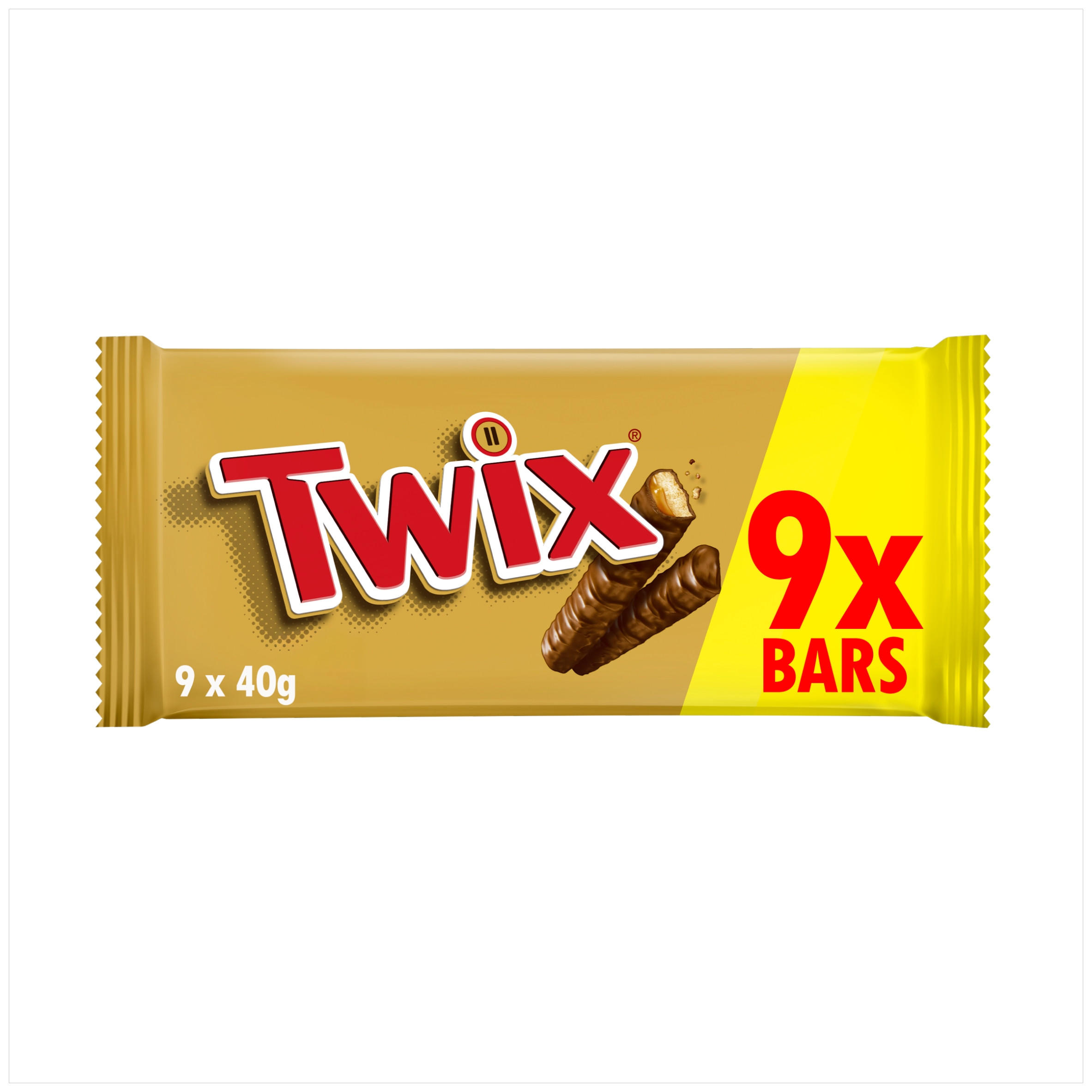 Twix Caramel Multipack Chocolate Bars 40g x 9