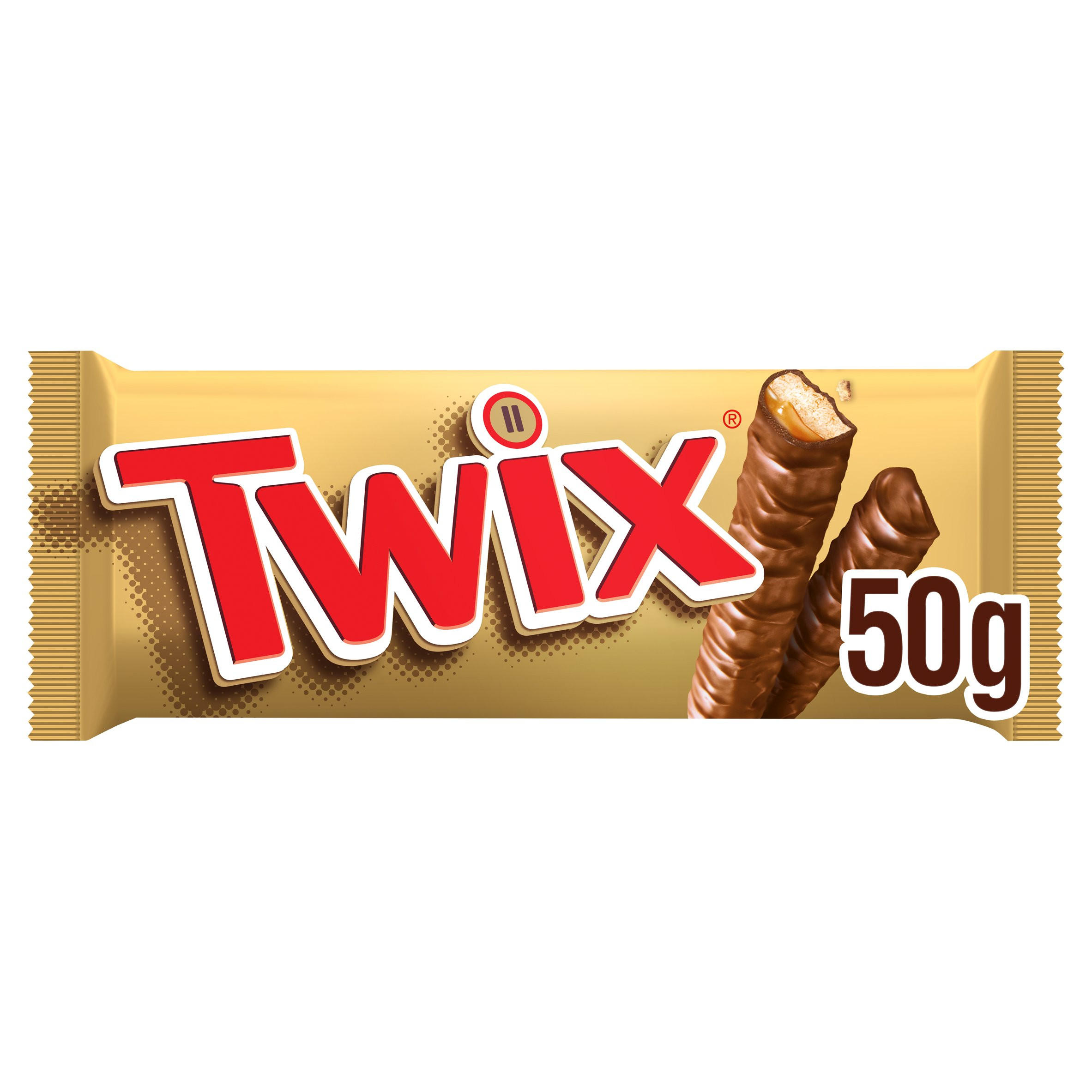 Twix Chocolate Biscuit Twin Bars 50g Single Chocolate Bars & Bags