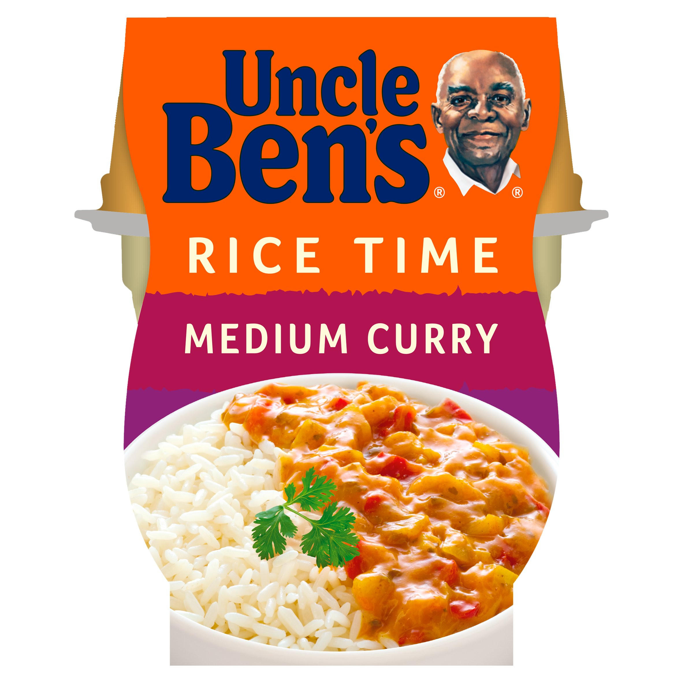 Uncle Bens Rice Time Medium Curry Microwave Ready Meal Pot 300g, Packet  Rice, Pasta & Noodles