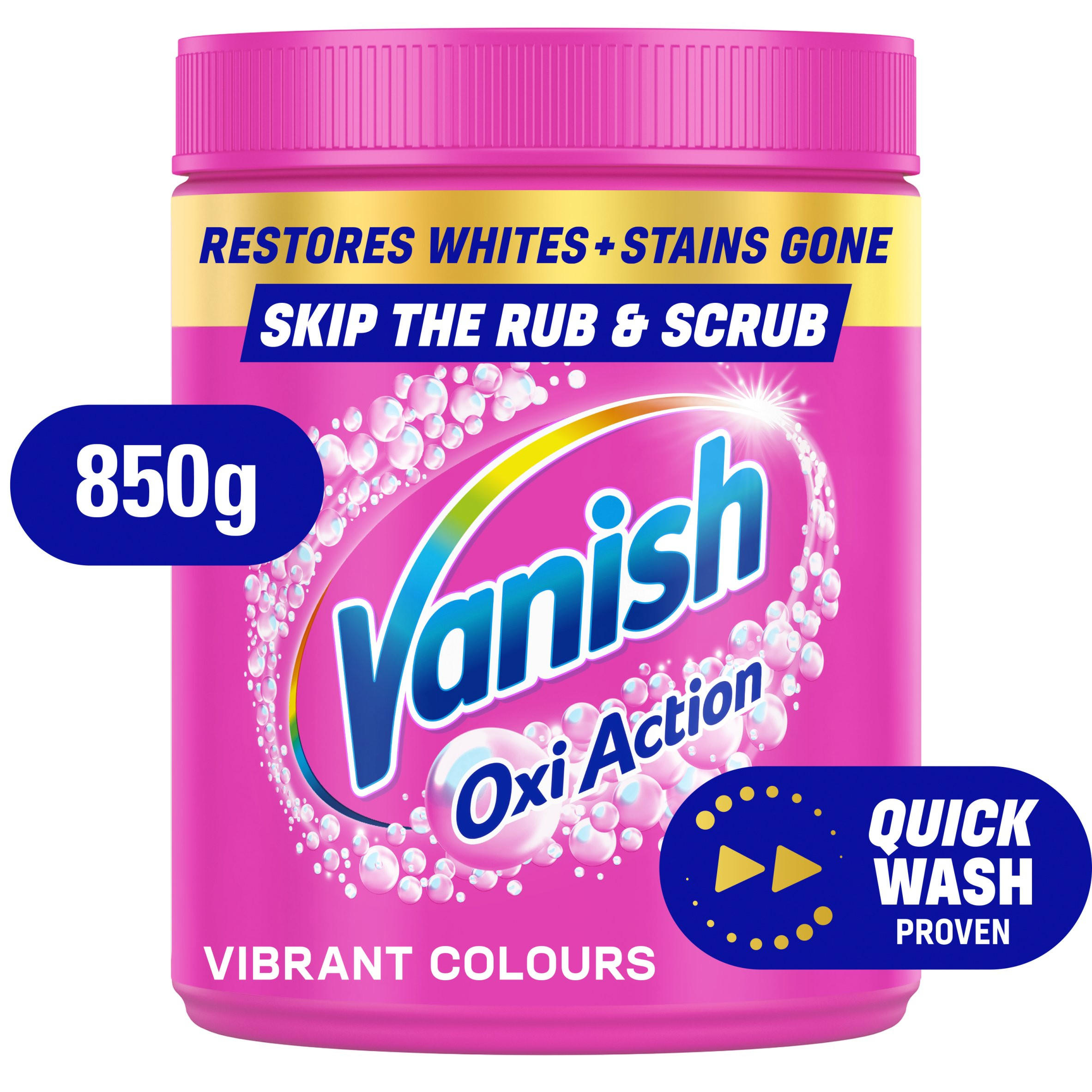 Vanish Gold Oxi Action Whitener & Stain Remover For Whites 850g
