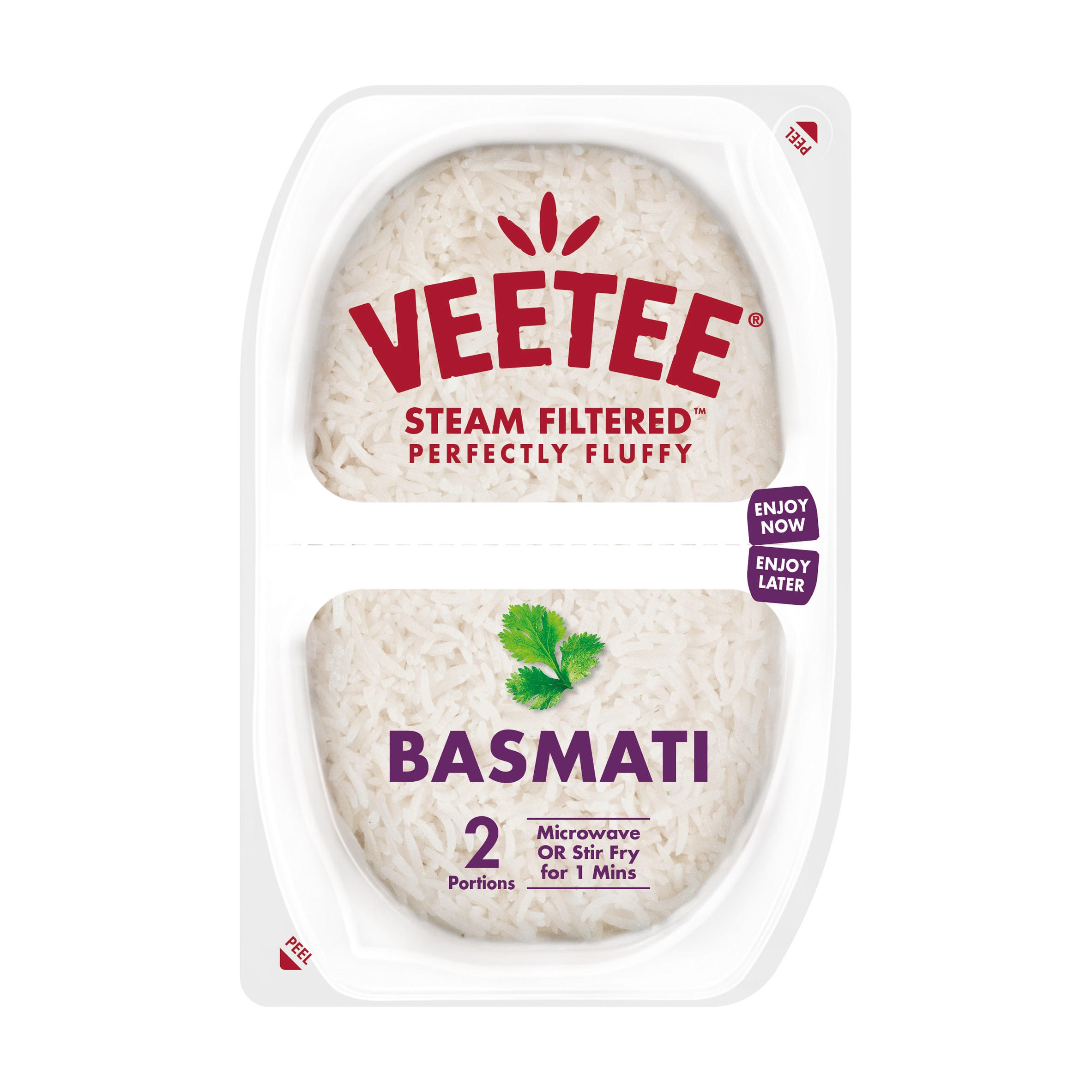 Veetee Basmati 2 x 125g (250g) Rice, Grains & Pulses Iceland Foods