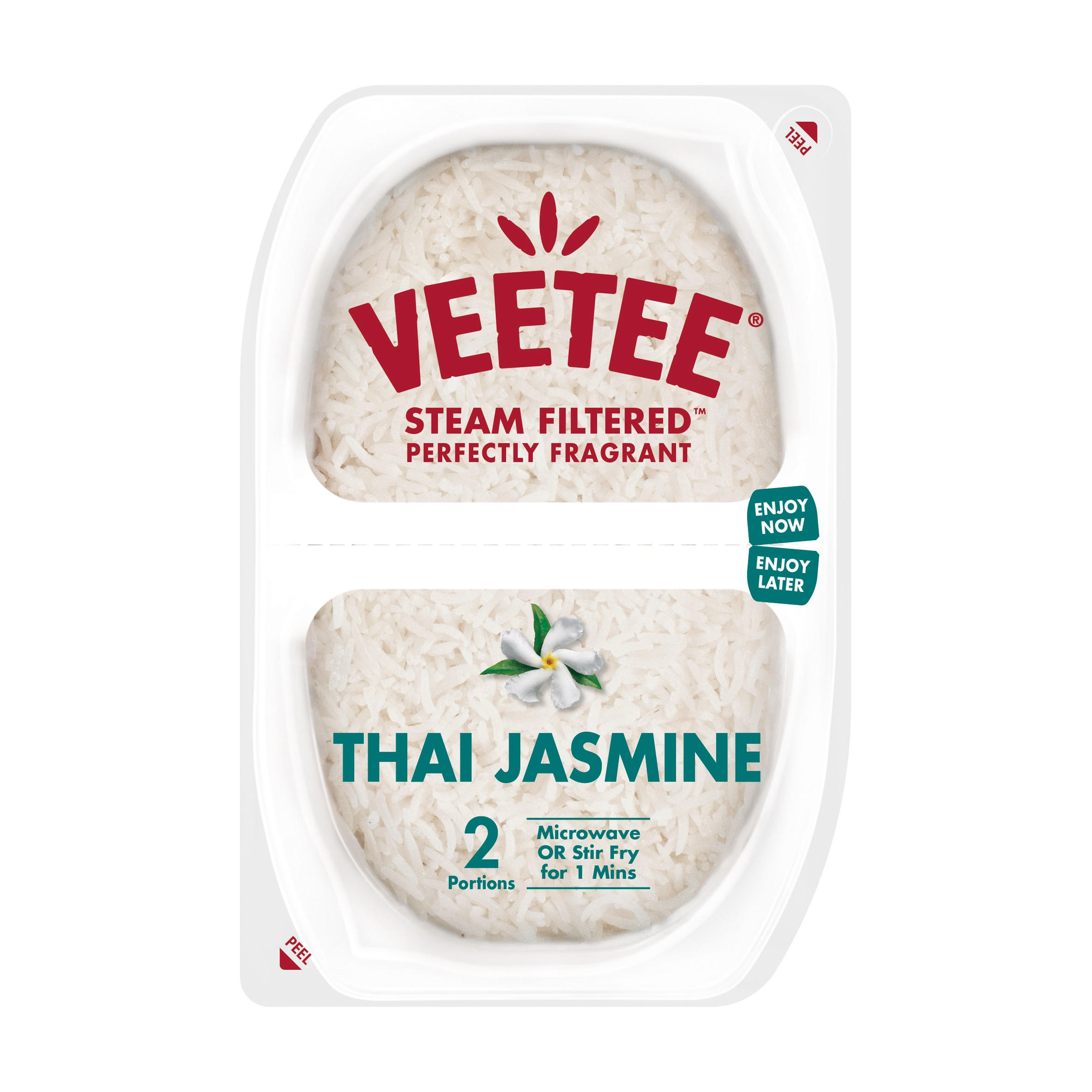 Veetee Heat Eat Sticky Rice Pots 2X130g