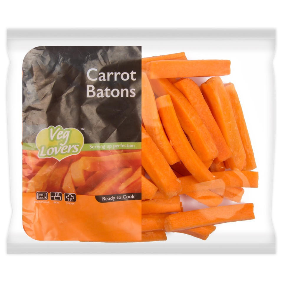 Veg Lovers Carrot Batons 300g Fresh Vegetables Iceland Foods
