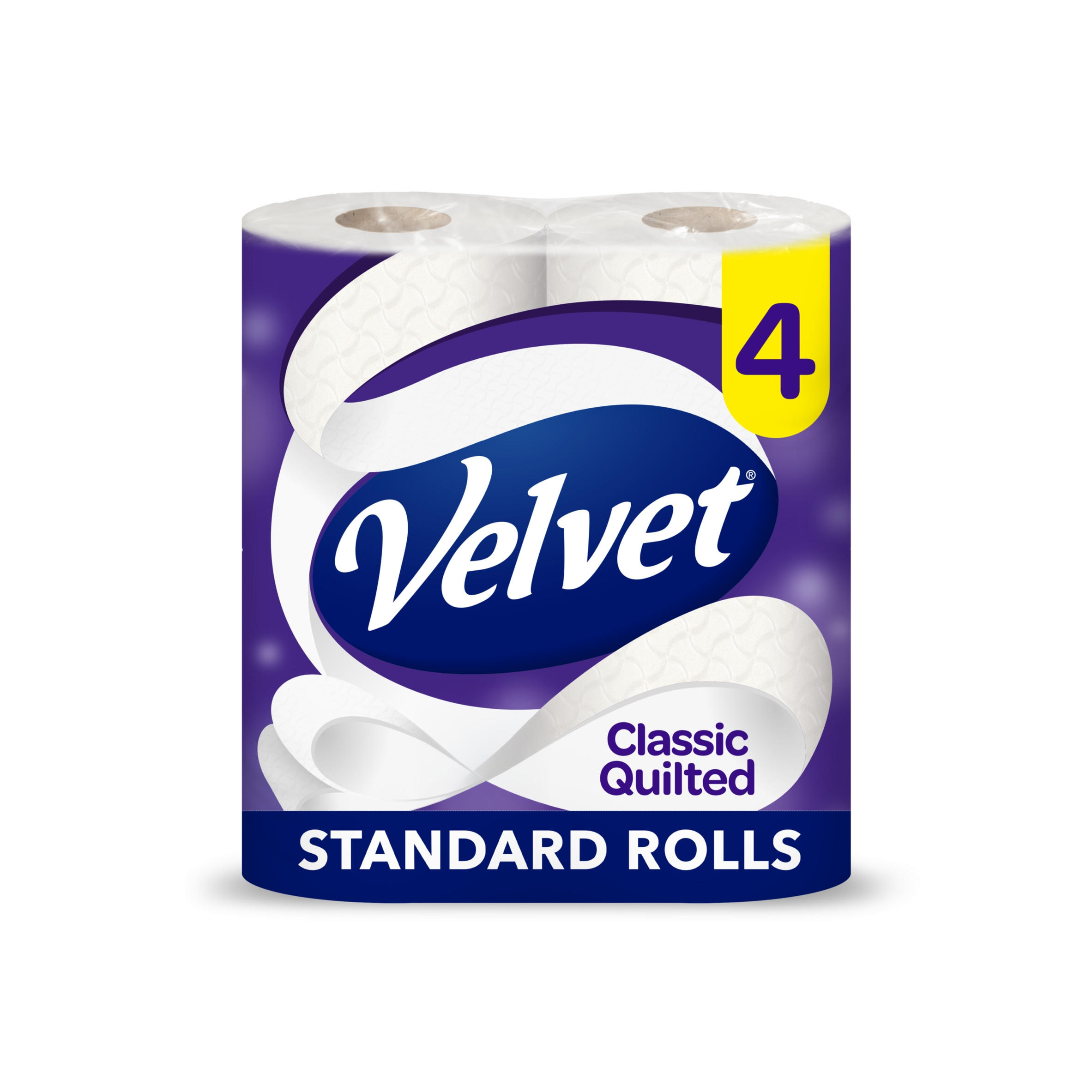 Velvet Classic Quilted Toilet Roll 4 Rolls