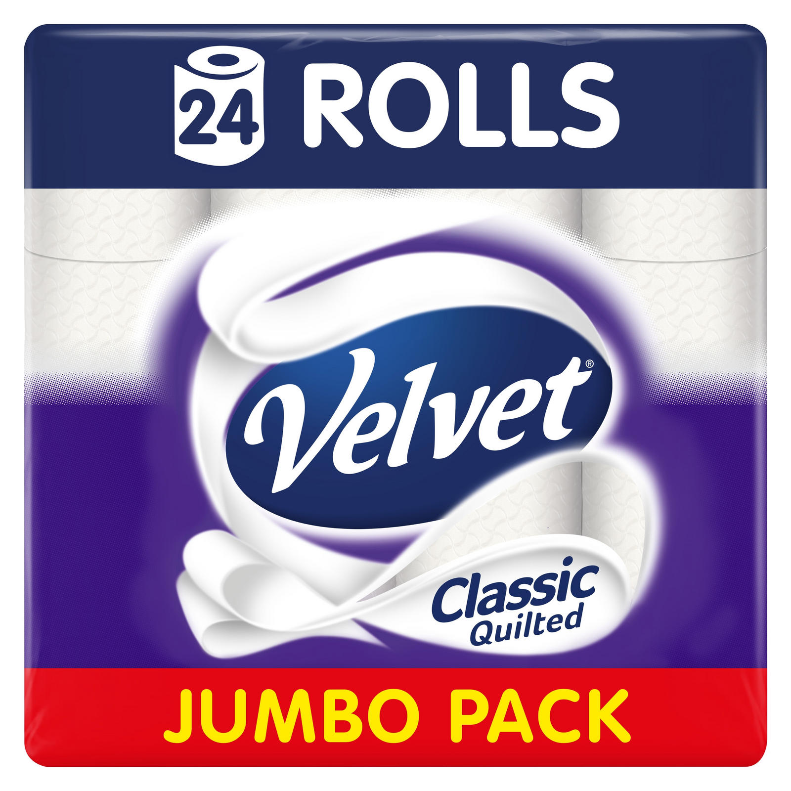 Velvet Classic Quilted Toilet Tissue 24 rolls