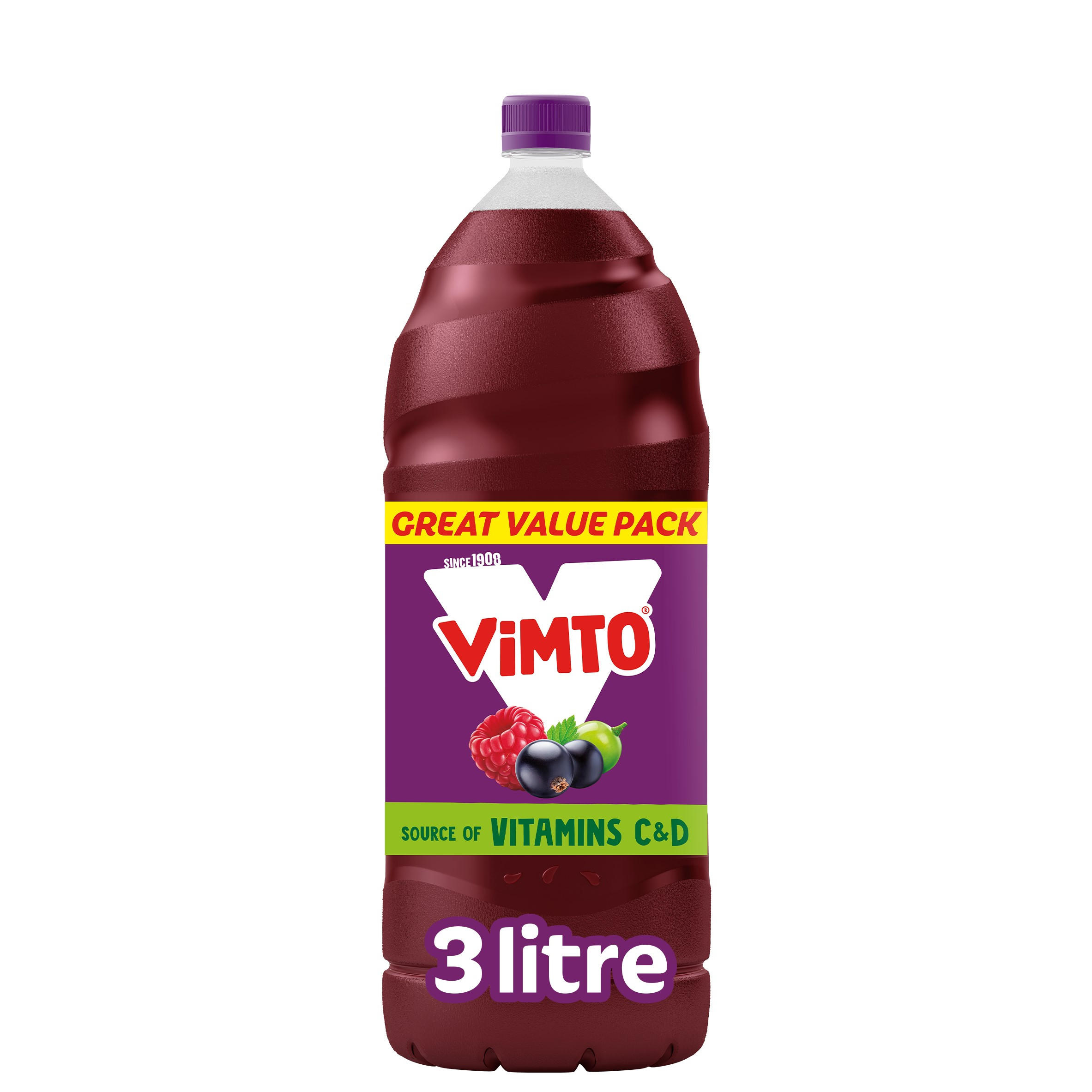 Vimto Real Fruit Squash 3 Litre Squash And Cordial Iceland Foods